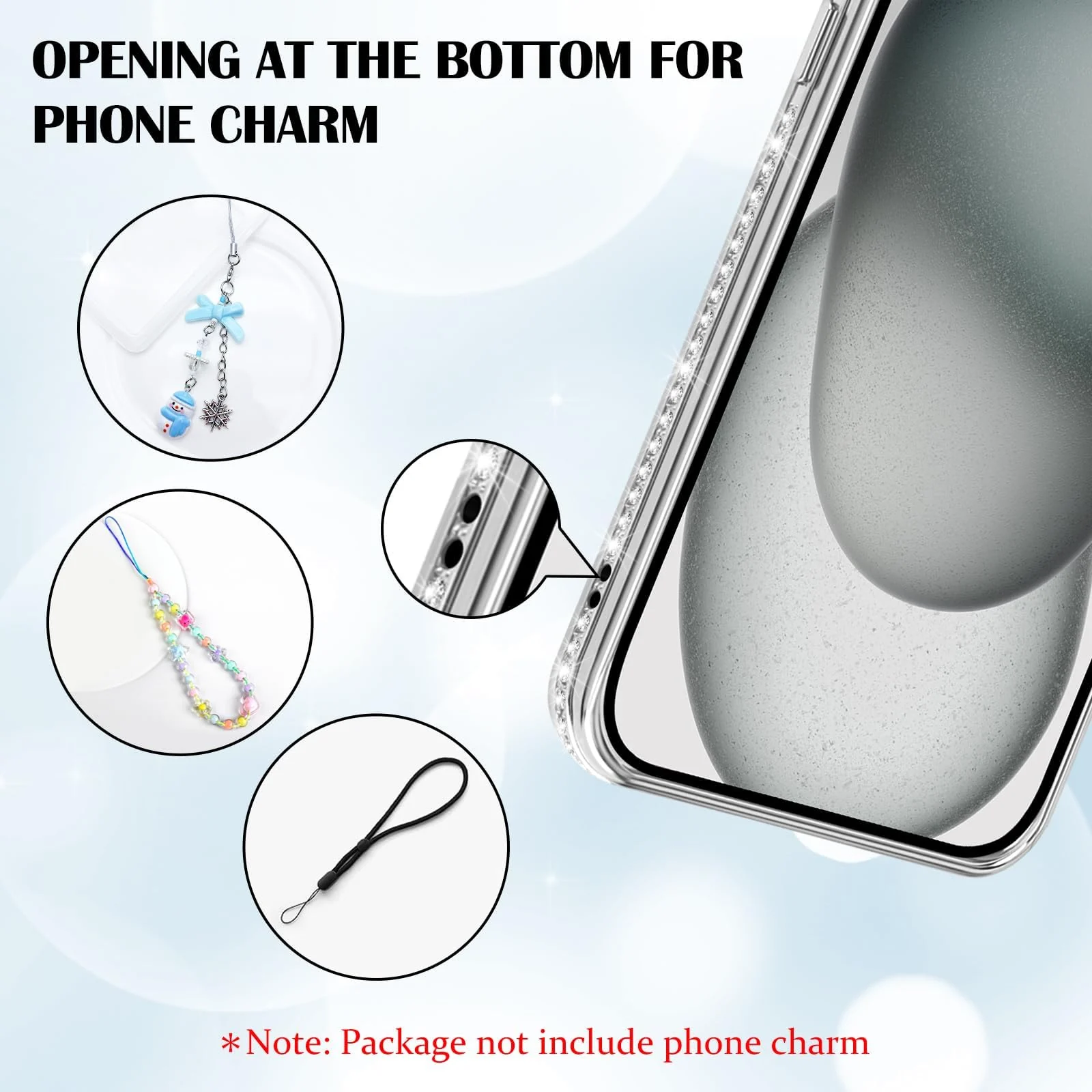 DL3 Mobilak MagSafe-Compatible Magnetic Case for iPhone 15 with Camera Protection and Magnetic Car-Mount Support - Silver