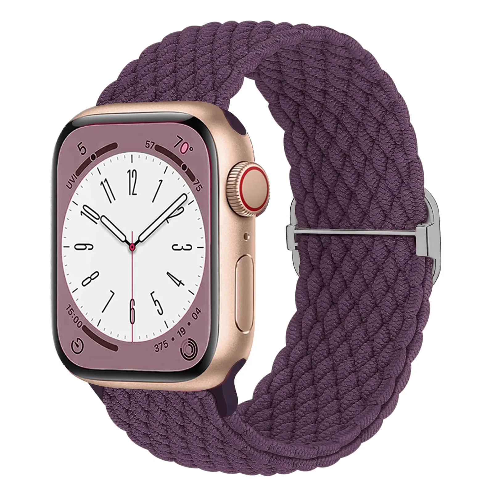 DL3 Mobilak Stretchy Nylon Solo Loop Strap Compatible with Apple Watch Band 49mm 45mm 46mm 44mm 42mm for Women Men, Sport Breathable Braided Wristband for iWatch Series 11 10 9 8 7 6 5 4 SE Ultra 3 2 1