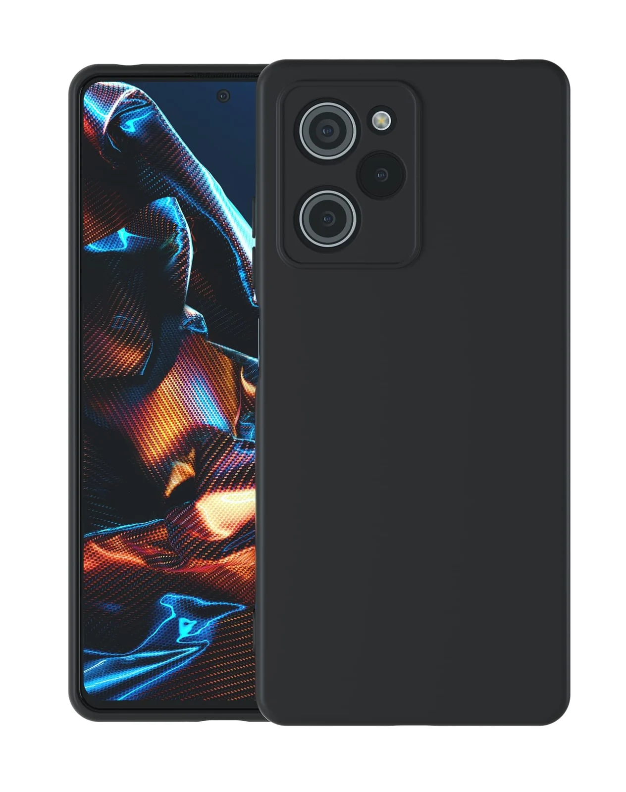 DL3 Mobilak Soft Silicone Gel Bumper Case for POCO X5 Pro 5G - Black