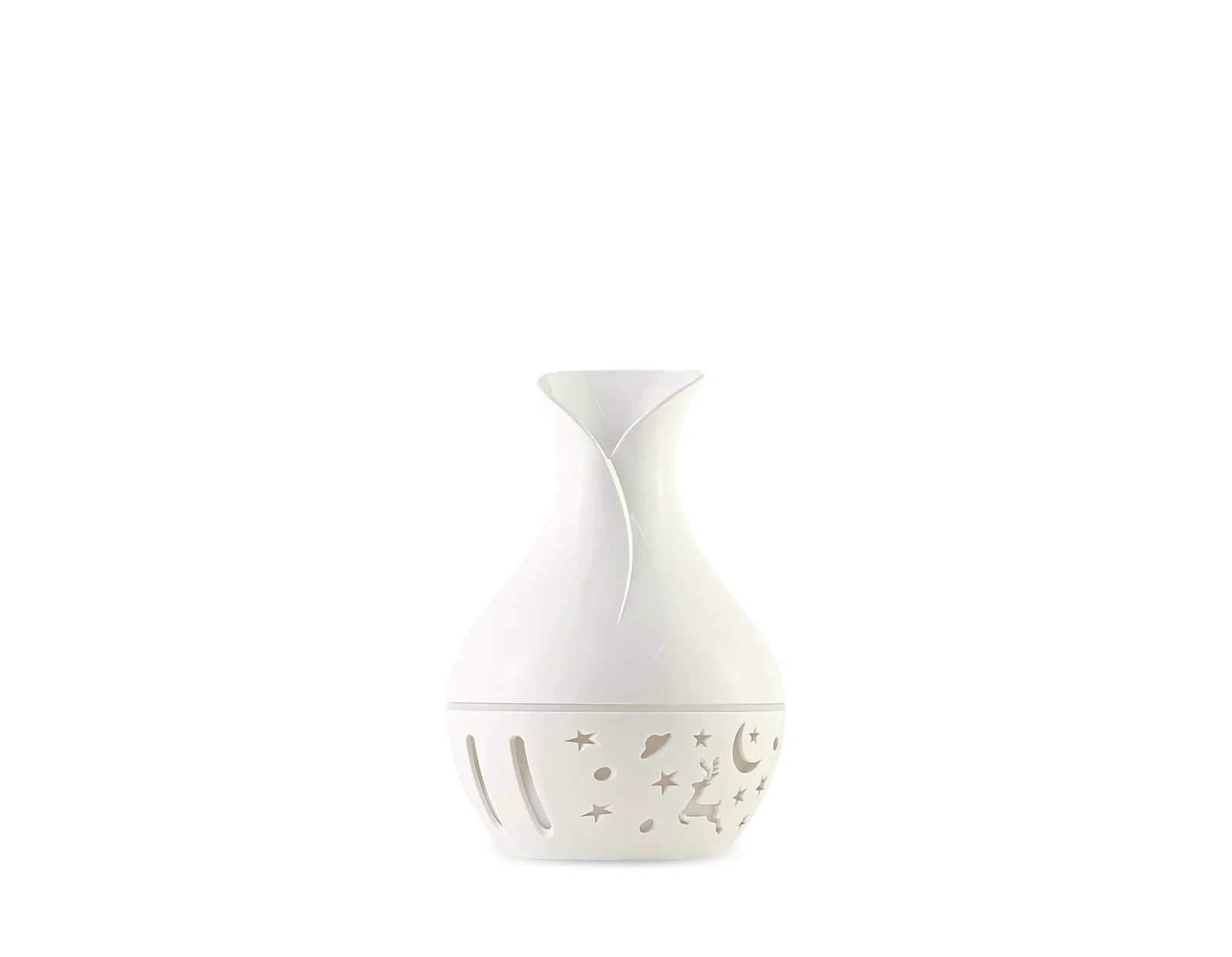 mobigon Wood Cool Mist Ultrasonic Humidifier for Room Moisture, Aroma Diffuser for Home, 200ml Essential Oil Diffuser with 7 Colorful Night Light, Auto Shut-Off, Home, Office, car (A.White)