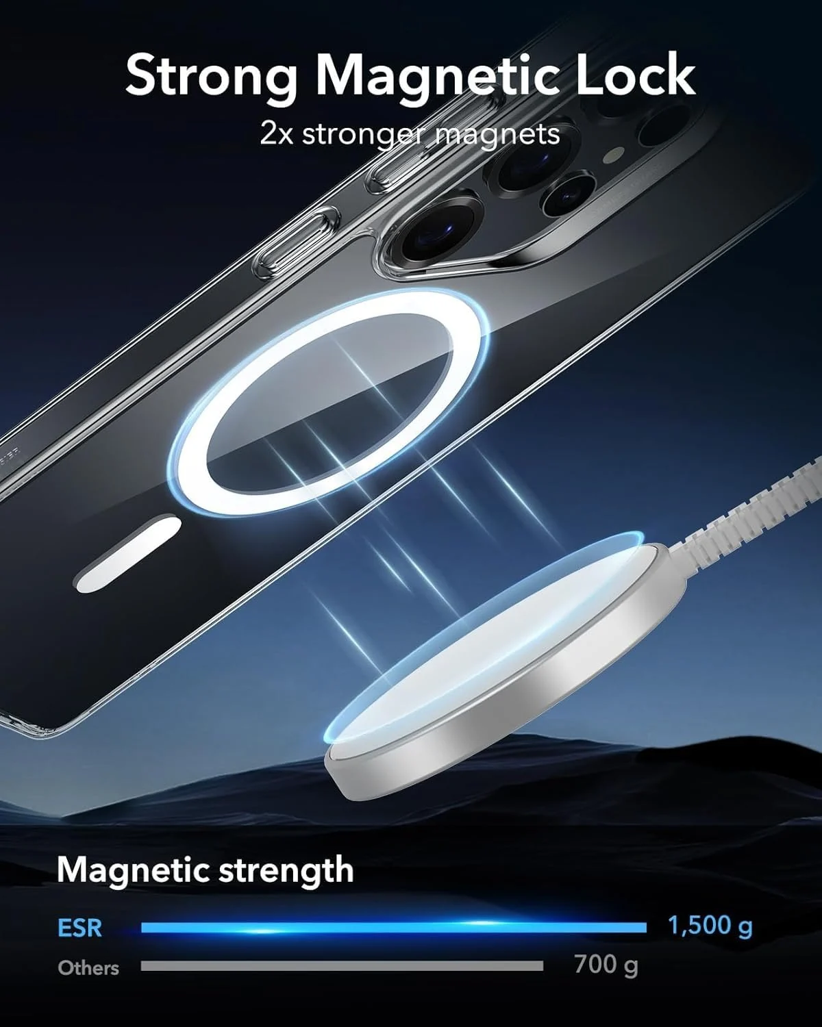 DL3 MOBILAK for Samsung Galaxy S25 Ultra Case Clear [Compatible with MagSafe] Slim Magnetic Clear Bumper Case