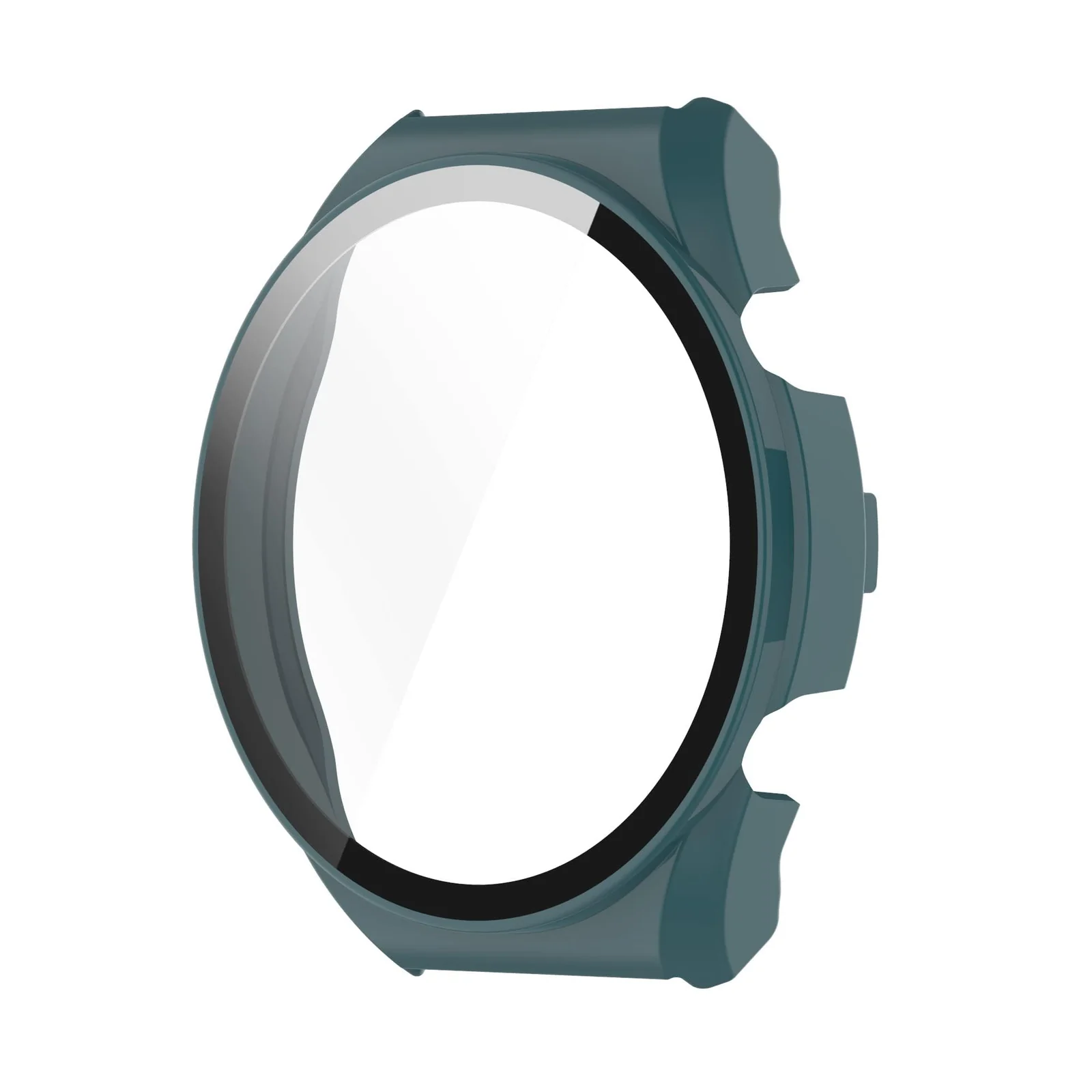 DL3 Mobilak Case with Screen Protector for Xiaomi Watch S1, Bumper Full Coverage Hard PC Overall Protective Cover, Built-in Tempered Glass Film High Sensitivity For Xiaomi Watch S1 - Green