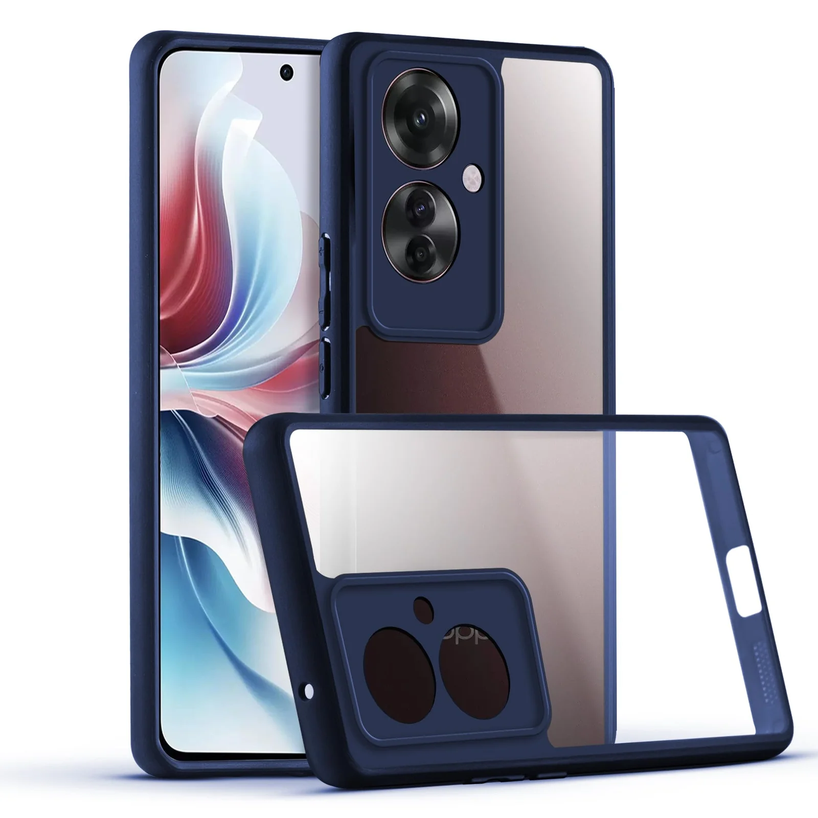 DL3 Mobilak Clear TPU Case for OPPO A79 5G / OPPO A2 5G / OnePlus Nord N30 SE, Camera protection, Shock-absorbing protection, Scratch-resistant surface - Blue