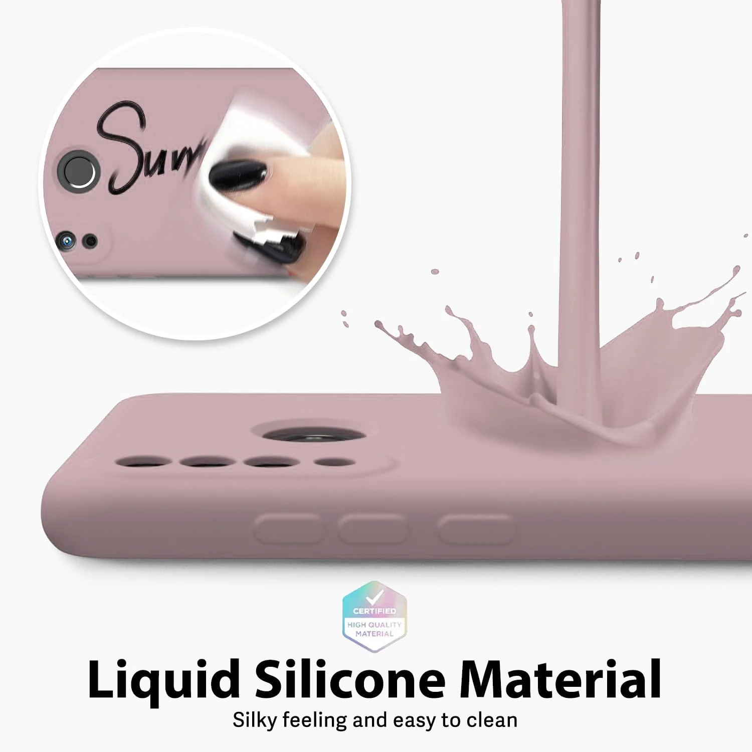 DL3 Mobilak Huawei P30 Lite/Nova 4E Case, Soft Flexible Silicone Gel Rubber Bumper Cover, Full Body Shockproof Protective Phone Case - Cashmere