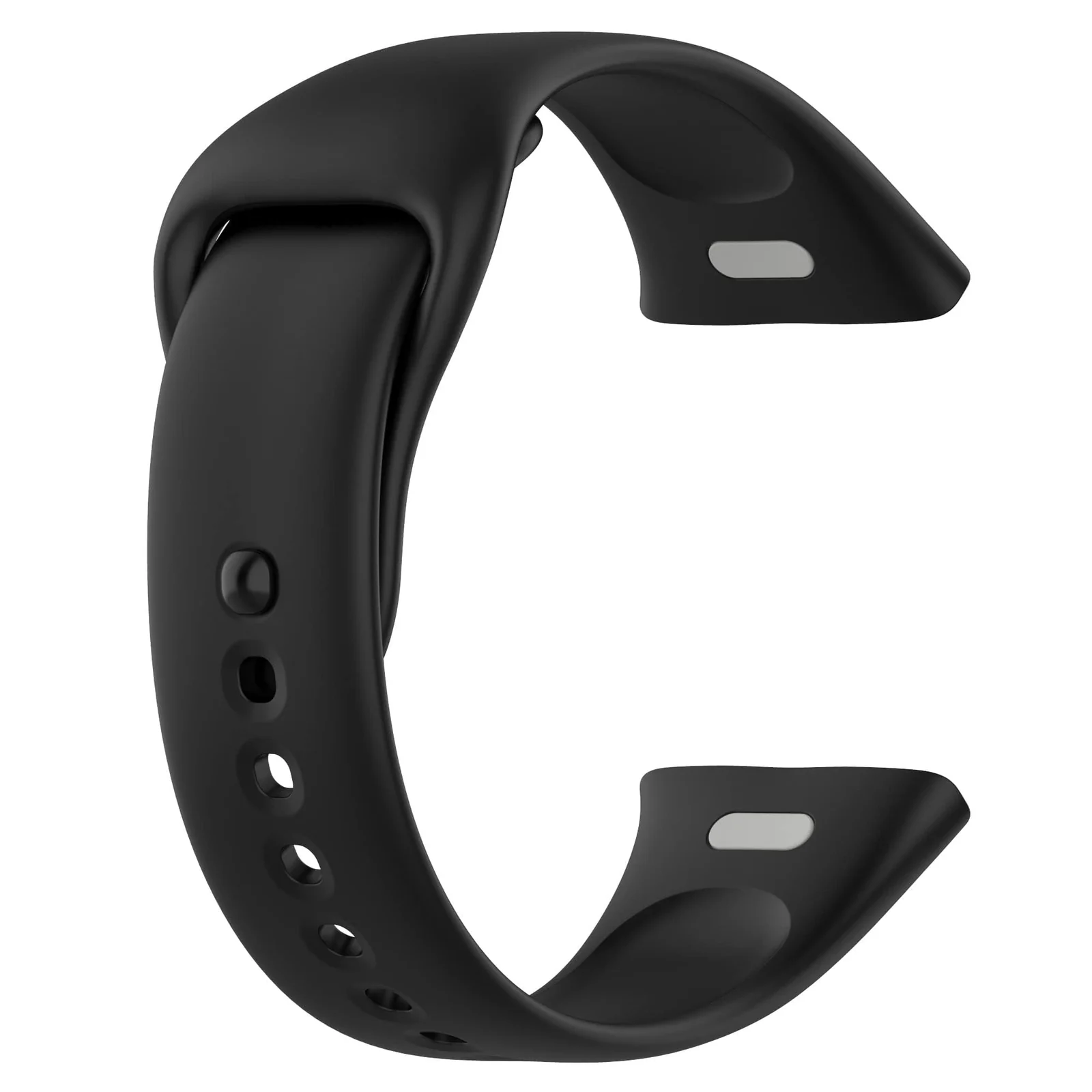DL3 Mobilak Strap Watch Silicone Compatible With Xiaomi Redmi Watch 3, Sport Silicone Watch Band Wrist Strap, Bracelet Wristband Wrist Strap for Redmi Watch3 - Black