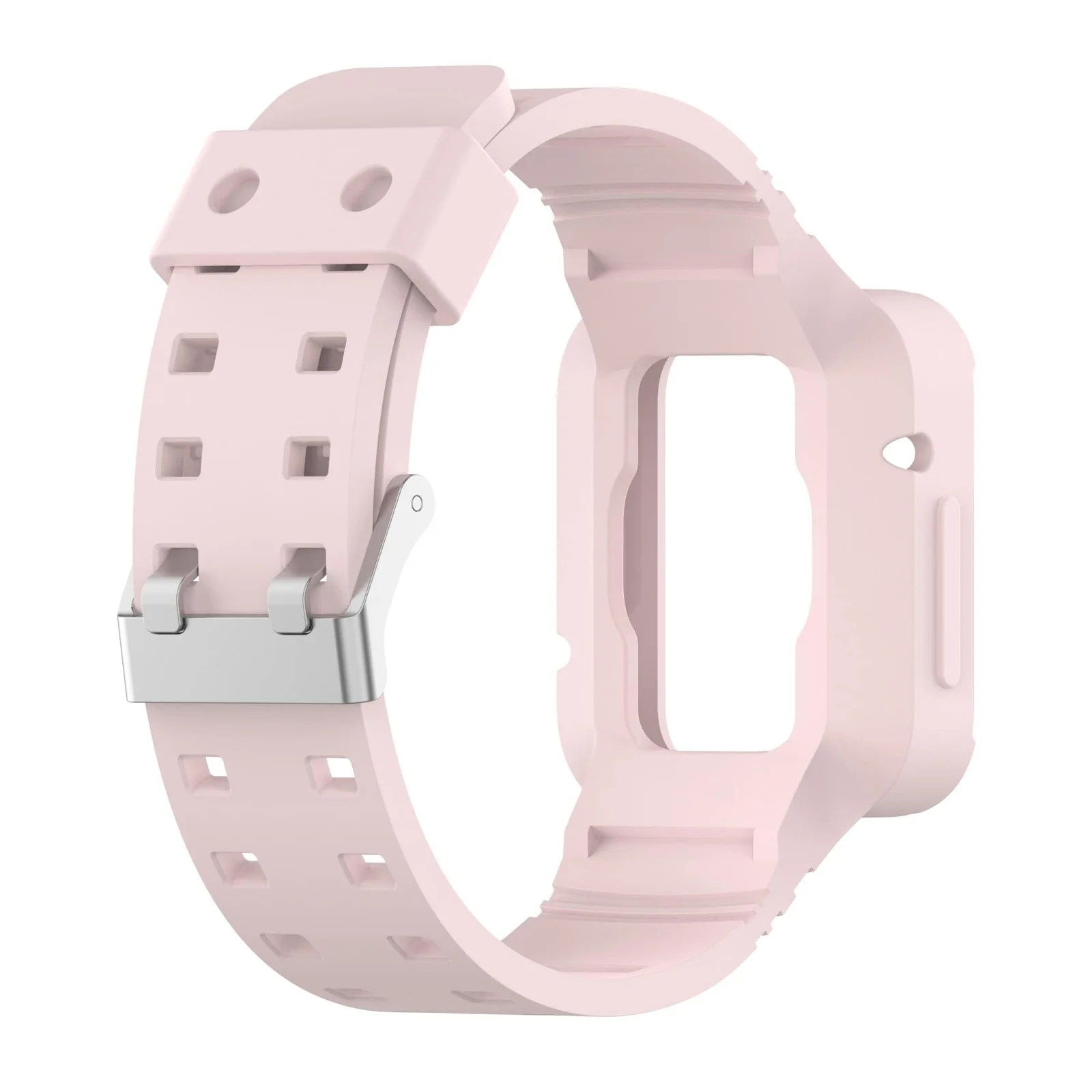 DL3 Mobilak Replacement Wrist Band Compatible with Xiaomi Redmi Watch 2 Lite/Mi Watch Lite/Poco Watch/Redmi Watch 2/Horloge 2, Adjustable Soft Silicone Wrist Strap with Cover - Black