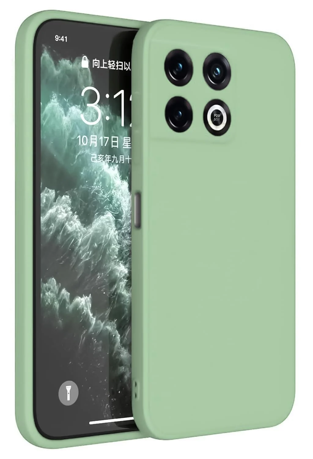 Dl3 Mobilak OnePlus 10T Case,Soft Flexible Silicone Gel Rubber Bumper Cover,Full Body Shockproof Protective Phone Case (Lavender Purple)