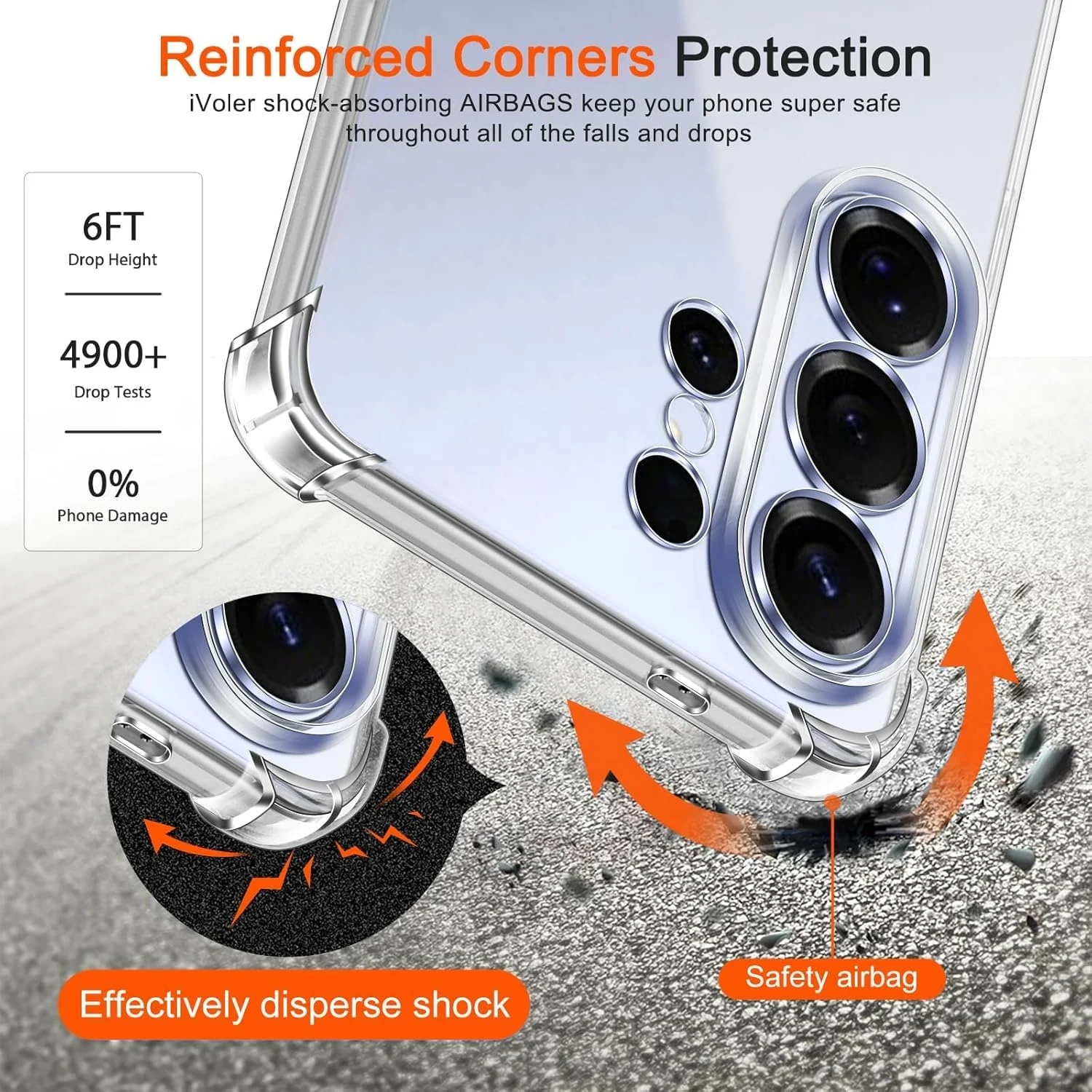DL3 Mobilak Clear TPU Case for Samsung Galaxy S26 Ultra 5G, Camera protection, Shock-absorbing protection, Scratch-resistant surface - Clear