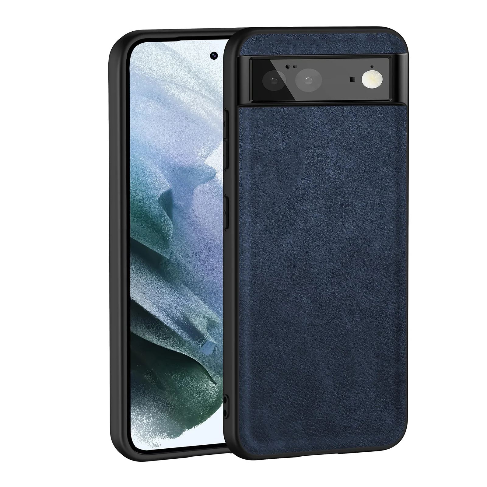Dl3 Mobilak Case for Google Pixel 6 Leather Case,Anti-Drop, Anti-Shock, Non-Slip Texture,Simple Cell Phong Cover (Brown)