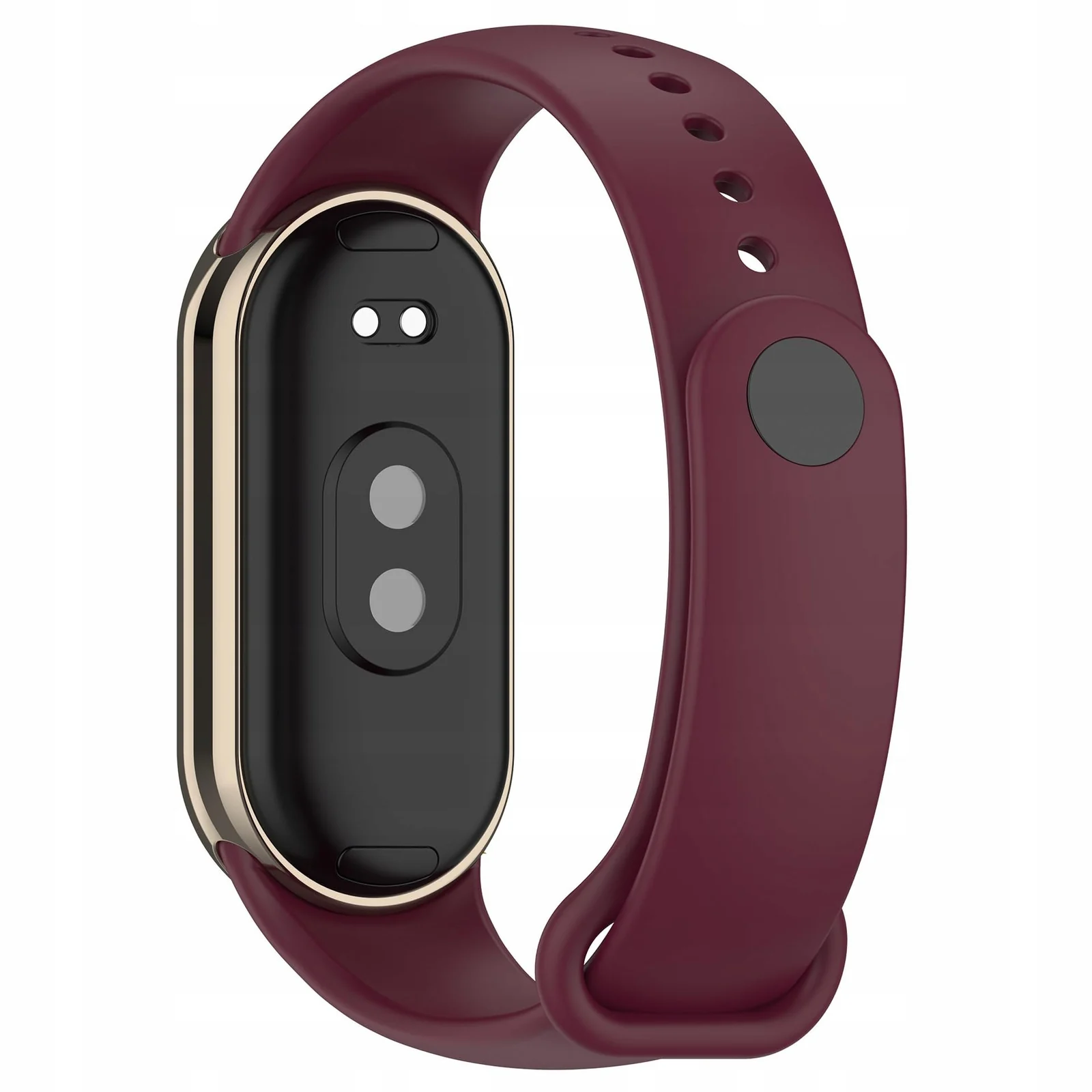 DL3 Mobilak Band Compatible with Xiaomi Mi Band 10/9/8 Replacement Strap, Silicone Skin-Friendly Wrist Strap Adjustable Sports Wristbands for Women Men Xiaomi Smart Band 8/9/10 - Wine Red