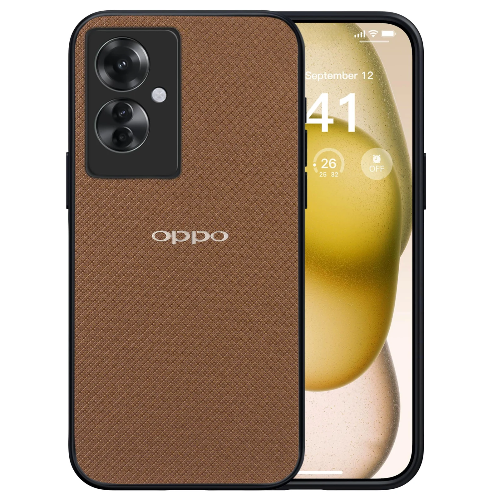 Dl3 Mobilak Compatible with Oppo Reno11 F 5G | Oppo Reno 11F 5G Case Dual Layer Heavy Duty Cell Phone Protective Cover Shockproof Rugged with Non-Slip Textured - Black