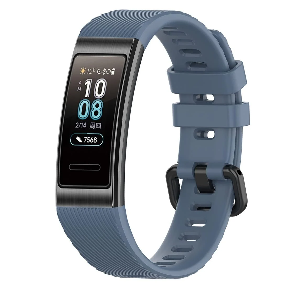 DL3 Mobilak Strap Compatible with Huawei Band 4 Pro/Huawei Band 3 Pro/Huawei Band 3, Soft Silicone Sports Bracelet for Huawei Band 4 Pro/Band 3 Pro/Band3 - Rock Blue