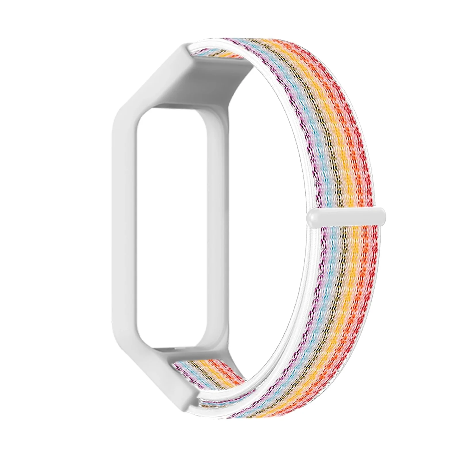 DL3 Mobilak Nylon Strap for Redmi Smart Band 2 / Xiaomi Smart Band 8 Active, Sports Bracelet and Replacement Strap Soft Breathable for Xiaomi Mi Band 8 Active/Redmi Band 2 for Men Women - Colorful