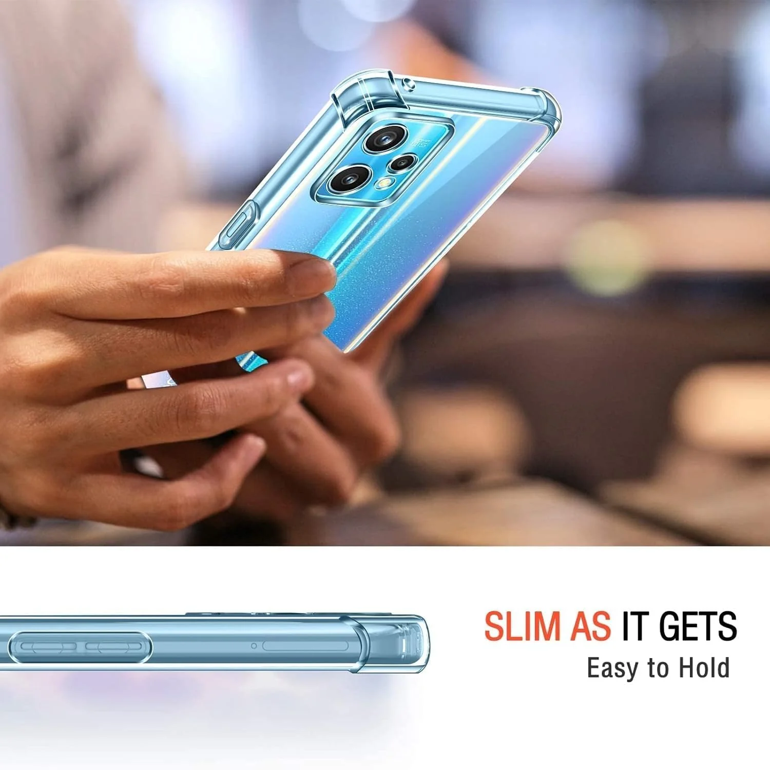 DL3 Mobilak Clear TPU Case for OPPO realme 9 Pro 5G, Camera protection, Shock-absorbing protection, Scratch-resistant surface - Clear