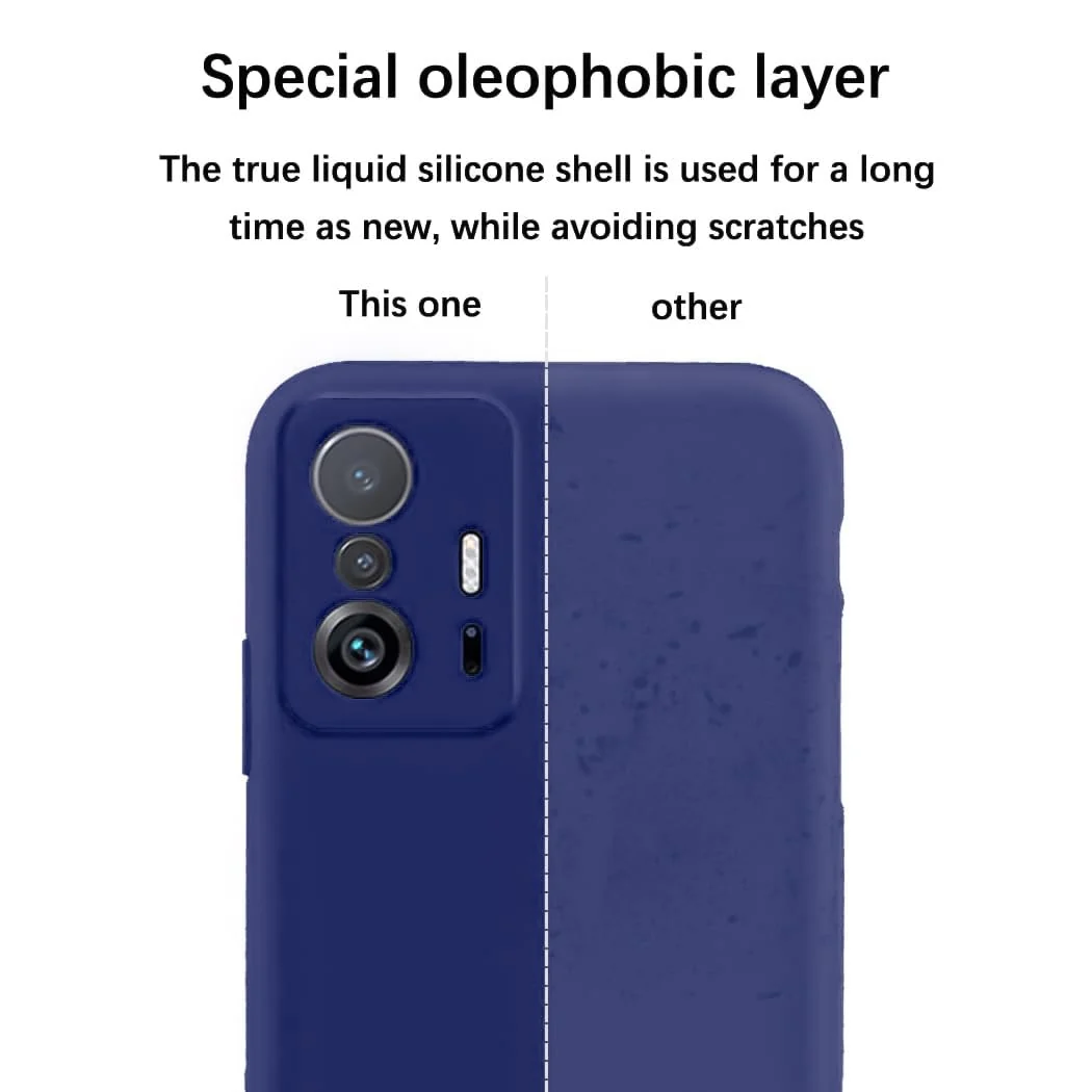 DL3 Mobilak Soft Silicone Gel Bumper Case for Xiaomi 11T / Xiaomi 11 T Pro - Blue 2