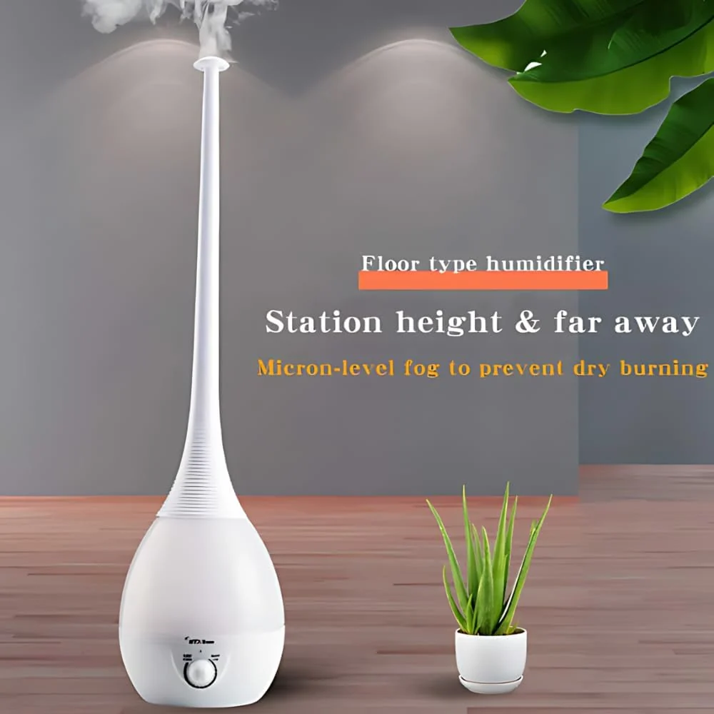 Mobigon 2.6 Litres Humidifier for Room, Cool Mist Ultrasonic Humidifier/Essential Oil Diffuser, Super Quiet 360°Nozzle, Colorful Change, Auto Shut Off&UV Light&, Lasts Up to 24 Hours - A. White