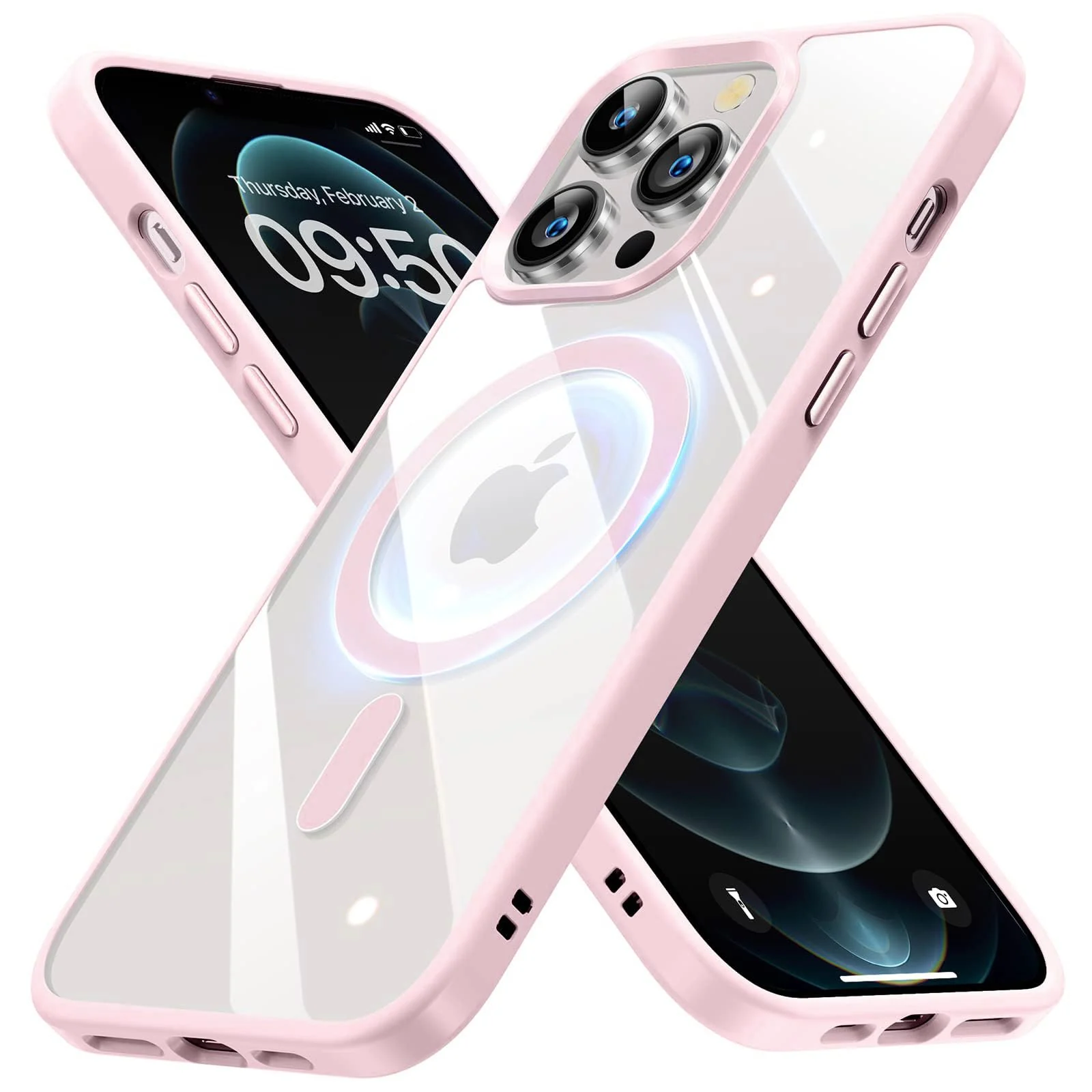 iPhone 15 Pro Max (6.7 Inch) Case — DL3 Mobilak Clear TPU Case for iPhone 15 Pro Max (6.7 Inch), Compatible with MagSafe accessories, Shock-absorbing protection, Anti-fingerprint finish