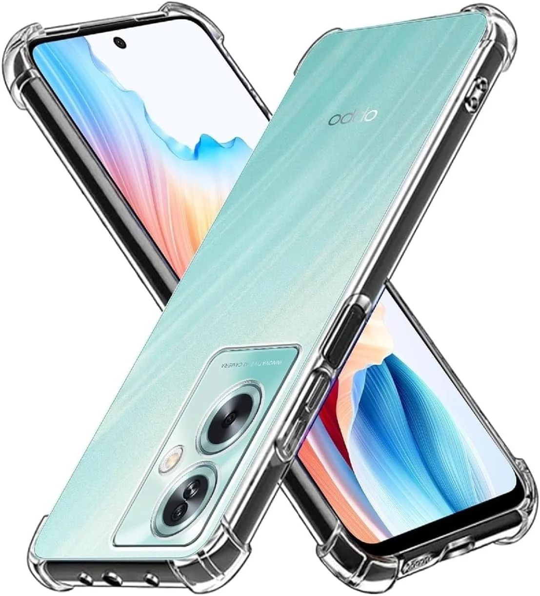 DL3 Mobilak Clear TPU Protective Case for OPPO A79 5G with Camera Protection and Shockproof Design - Clear