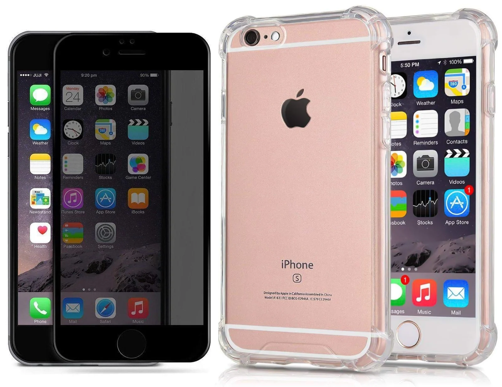 DL3 Mobilak Case Compatible with iPhone 7/8, iPhone SE 2022, SE 2020, Cover Silicone TPU Gorilla Anti-shock Protector Camera Shockproof Corners with 5D Screen Protector - Clear