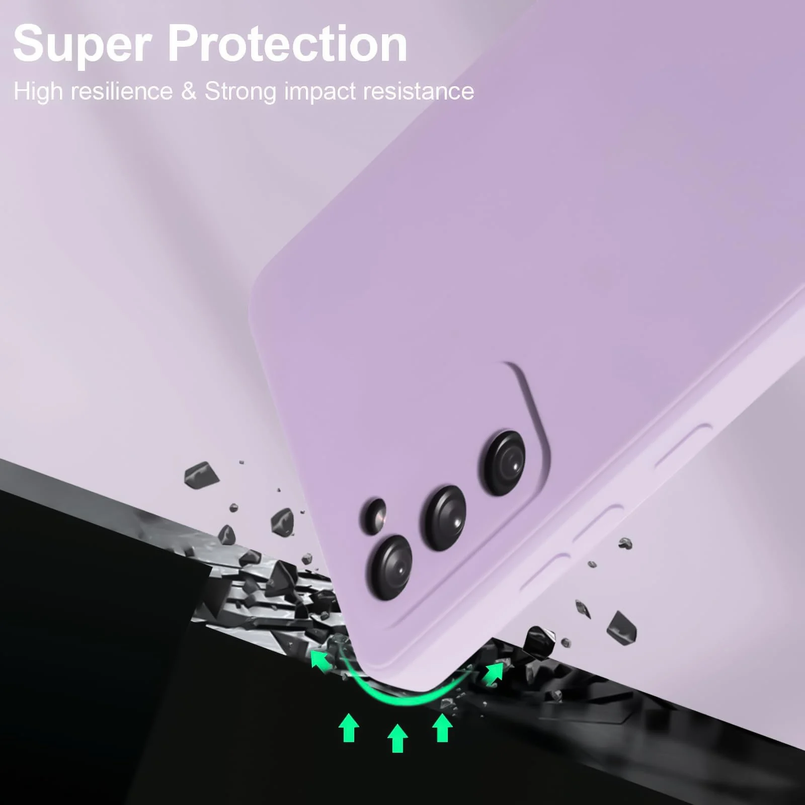 DL3 Mobilak Compatible with Samsung Galaxy S20 FE Case, Liquid Silicone Case, Full Body Camera Protective Cover, Shockproof, Slim Phone Case, Soft Microfiber Lining Case - Lavender
