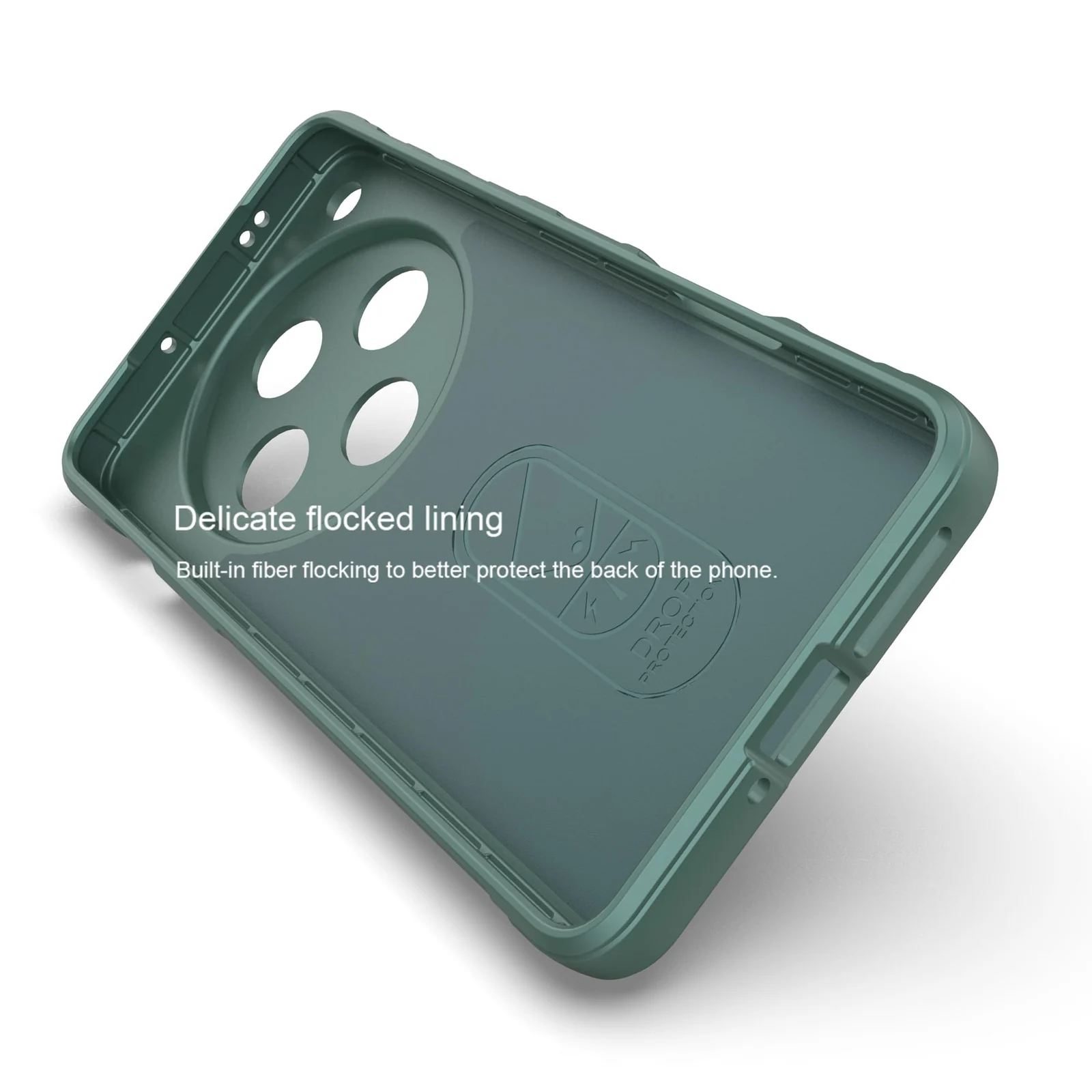 DL3 Mobilak Flexible Silicone and TPU Protective Case with Camera Protection for OPPO Find X8 Pro - Green