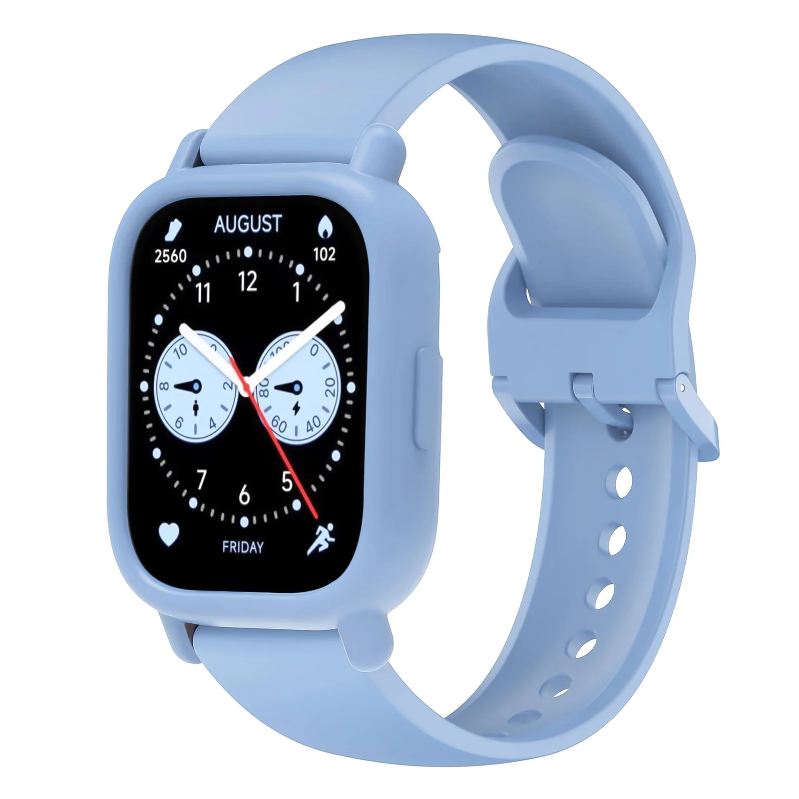 DL3 MOBILAK Soft TPU Watch Bumper Case for Xiaomi Redmi Watch 5 Lite, Baby Blue