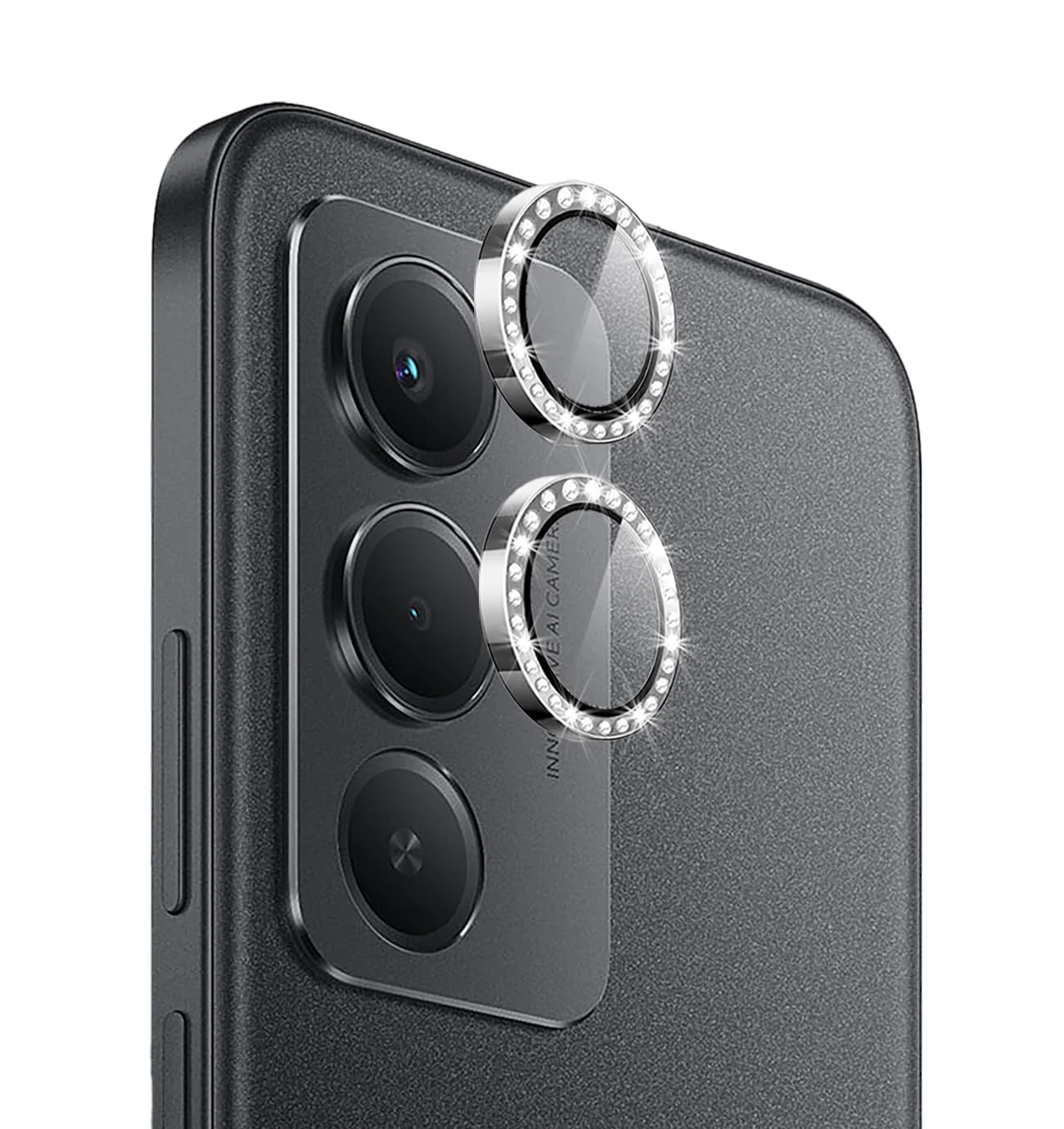 DL3 Mobilak Camera Lens Protector for Xiaomi Redmi 15 4G/5G Accessories, 9H Tempered Glass Metal Individual Ring Camera Cover Screen Protector, Case Friendly, Anti Scratch