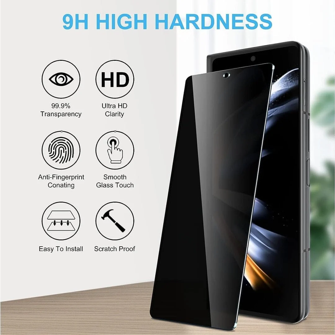 DL3 Mobilak Privacy Full Glass Screen Protector For Samsung Galaxy Z Fold5 - Black