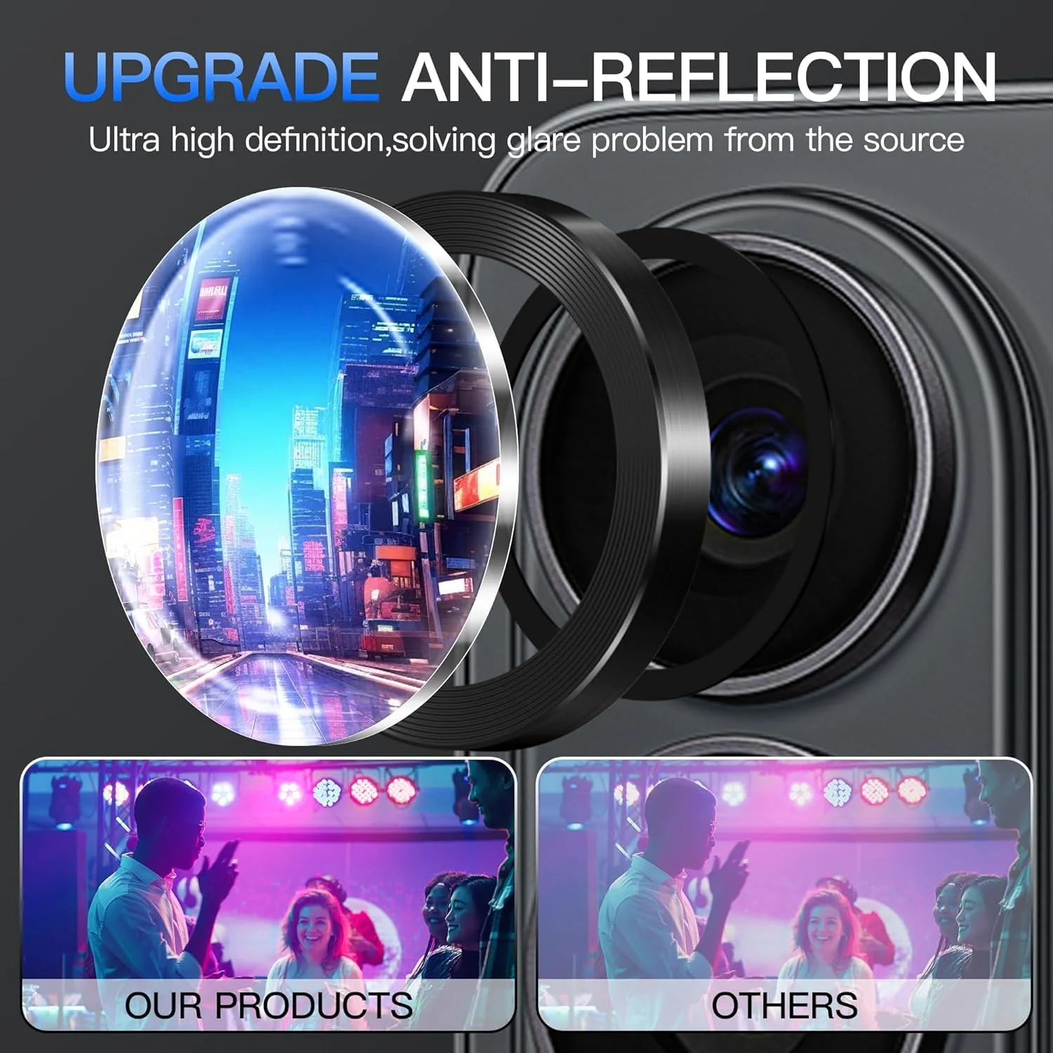 DL3 Mobilak Camera Lens Protector for Samsung Galaxy S26 Ultra Accessories, 9H Tempered Glass Metal Individual Ring Camera Cover Screen Protector, Case Friendly, Anti Scratch - Black