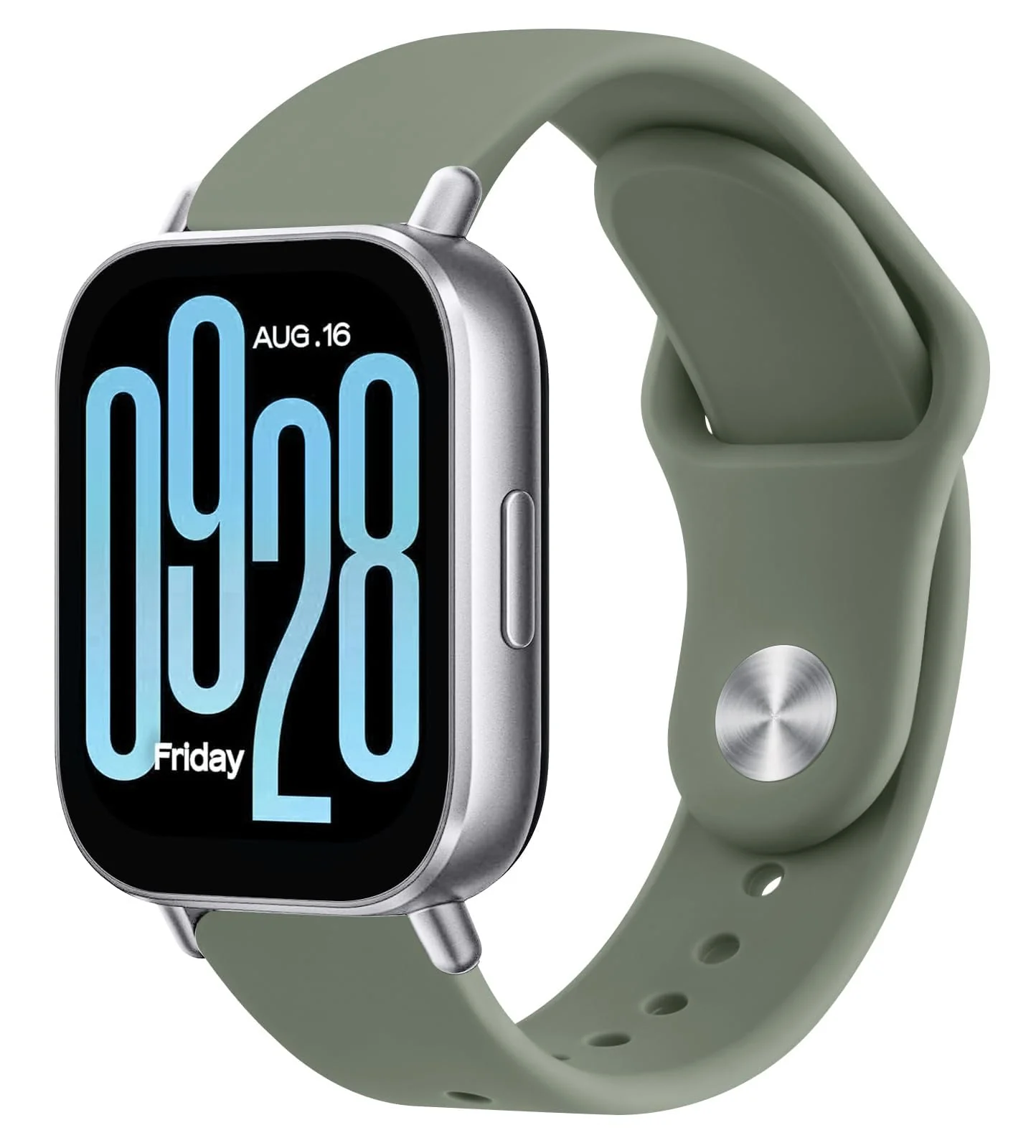 DL3 Mobilak Straps Compatible with Xiaomi Redmi Watch 5 Active/Redmi Watch 5 Lite Bracelets for Men Women, 22mm Soft Silicone Strap, Waterproof Adjustable Band Sports Replacement - Olive Green
