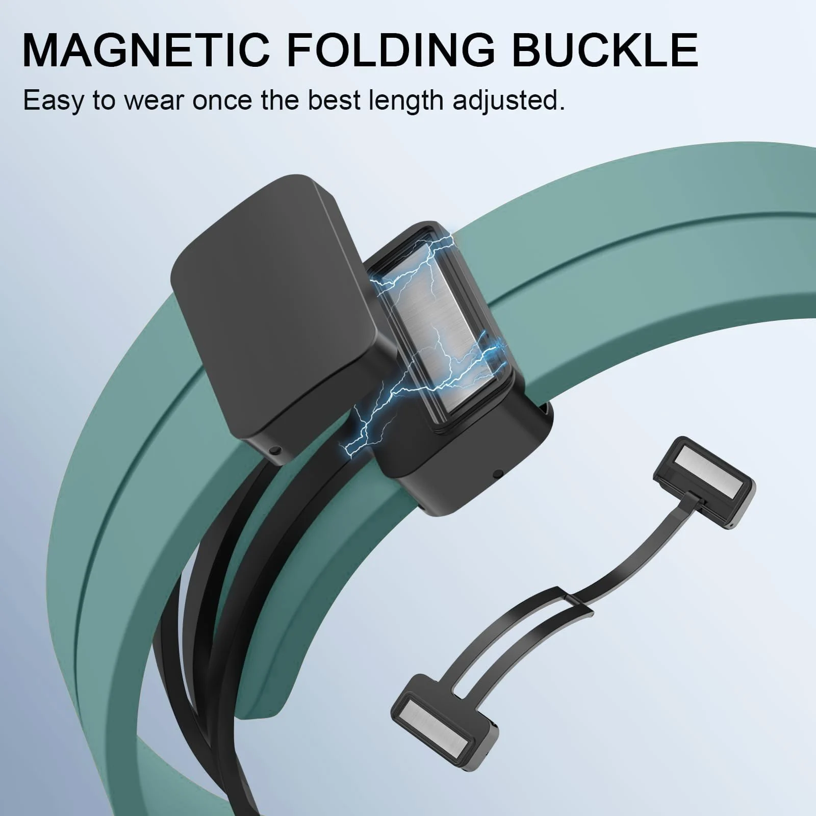 DL3 Mobilak 22MM Silicone Band Magnetic Clasp Strap For Xiaomi Redmi Watch 5 Active/5 Lite/Samsung Galaxy Watch 46mm/Watch 3 45mm/Gear S3/Huawei watch (GT6 GT5 GT4 GT3 46MM)/GT6 Pro/Amazfit GTR4 (A-Pine) - A-Pine Green