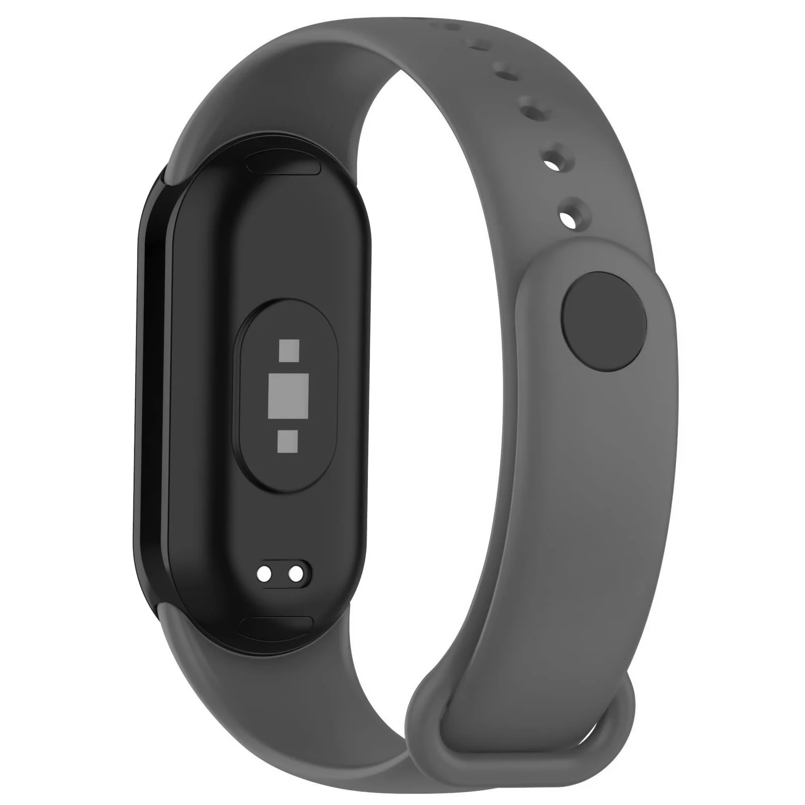 DL3 Mobilak Band Compatible with Xiaomi Mi Band 10/9/8 Replacement Strap, Silicone Skin-Friendly Wrist Strap Adjustable Sports Wristbands for Women Men Xiaomi Smart Band 8/9/10 - Dark Grey