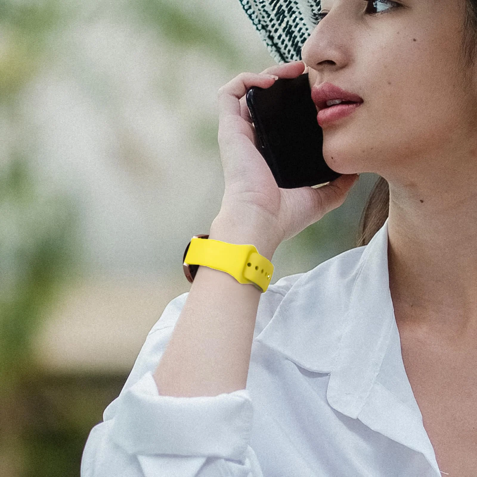 DL3 Mobilak Straps Compatible with Xiaomi Redmi Watch 5 Active/Redmi Watch 5 Lite Bracelets for Men Women, 22mm Soft Silicone Strap, Waterproof Adjustable Band Sports Replacement - Yellow