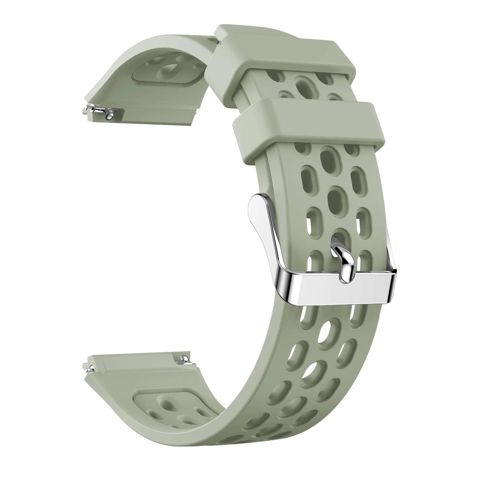 DL3 Mobilak Strap Replacement Bands Compatible with 22MM Huawei Watch GT2E Bands, Adjustable Accessory Soft Silicone Sport Wristband for Women Men - Green