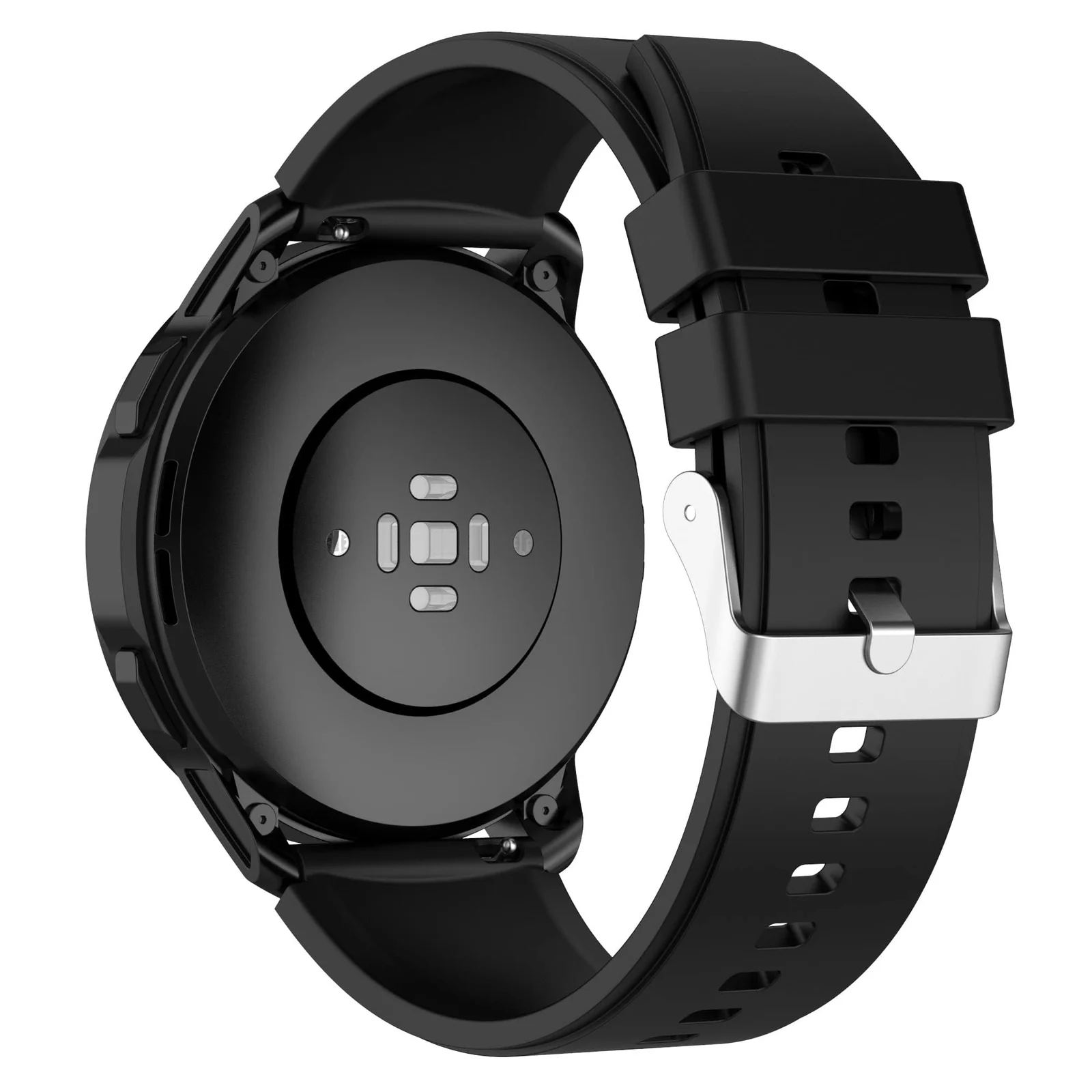 22MM Band for Huawei GT 7 6 5 4 3 2 Pro/GT 2e/GT 7 6 5 4 46MM/GT2 46MM/GT Active/for Huawei Watch 5 4 3 Pro, Silicone Strap for Redmi Watch 5 Active/5 Lite, Bip 6/5/GTR 4,Galaxy Watch 3 45MM - Black