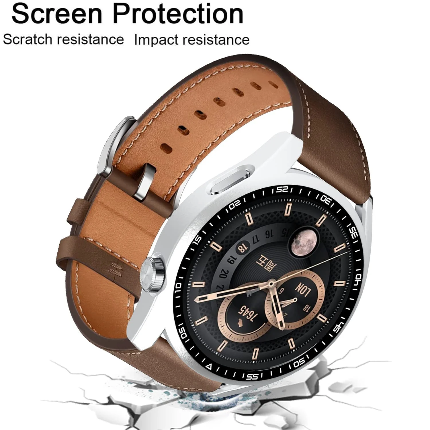 DL3 Mobilak PC Protective Case for Huawei Watch GT3 46mm - White