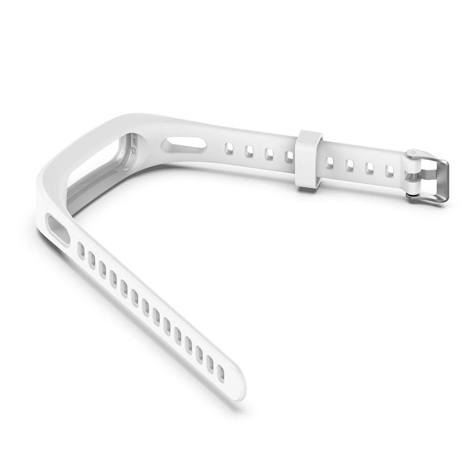 DL3 MOBILAK Silicone Watch Band Strap Compatible Compatible with Huawei Honor Band 4 Running Version/Compatible with Huawei Band 3e/Band 4e Smart Watch Bracelet Replacement - White