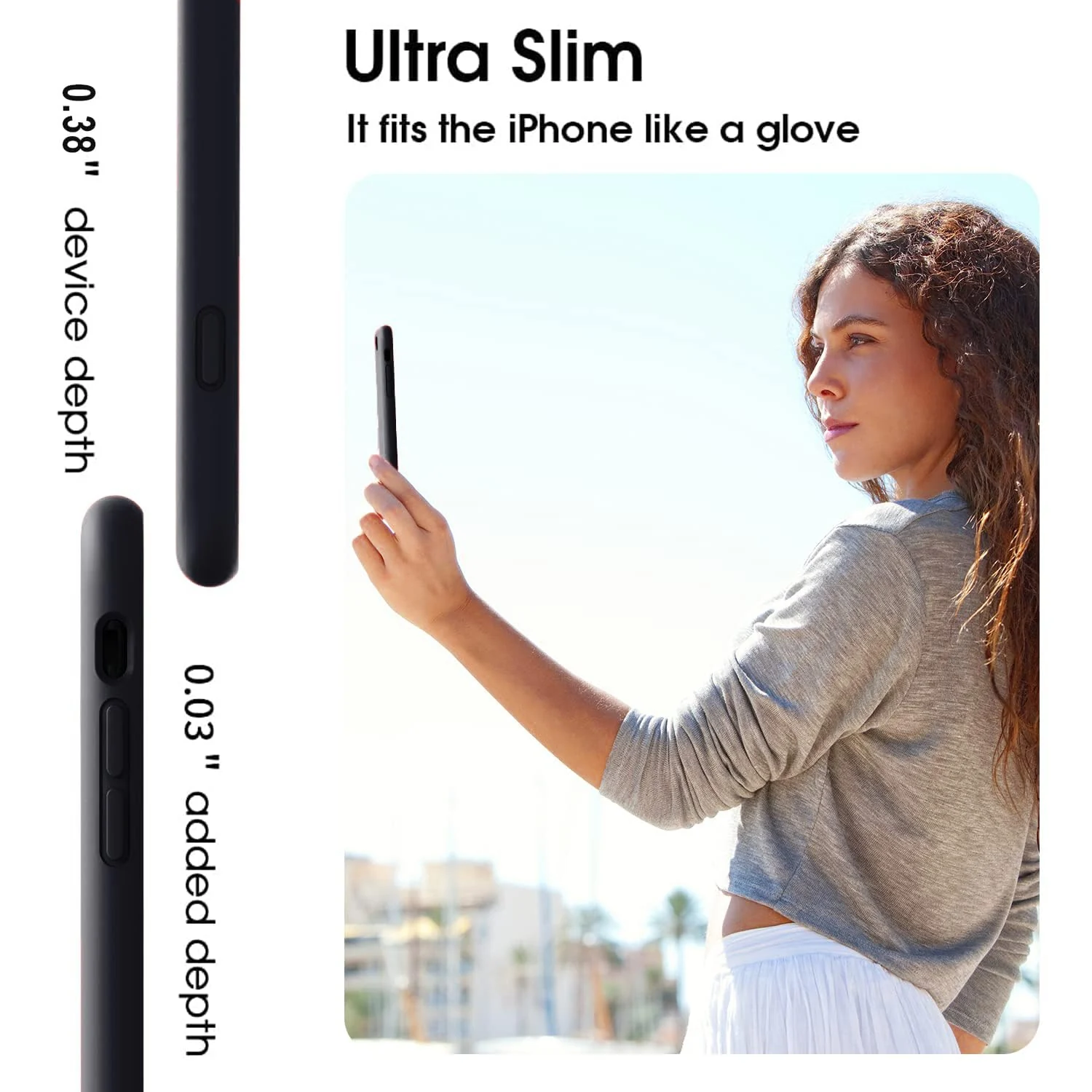DL3 Mobilak Compatible with iPhone 7 Plus/iPhone 8 Plus Case, Liquid Silicone Case, Full Body Protective Cover, Shockproof, Slim Phone Case, Anti-Scratch Soft Microfiber Lining - Deep Gray