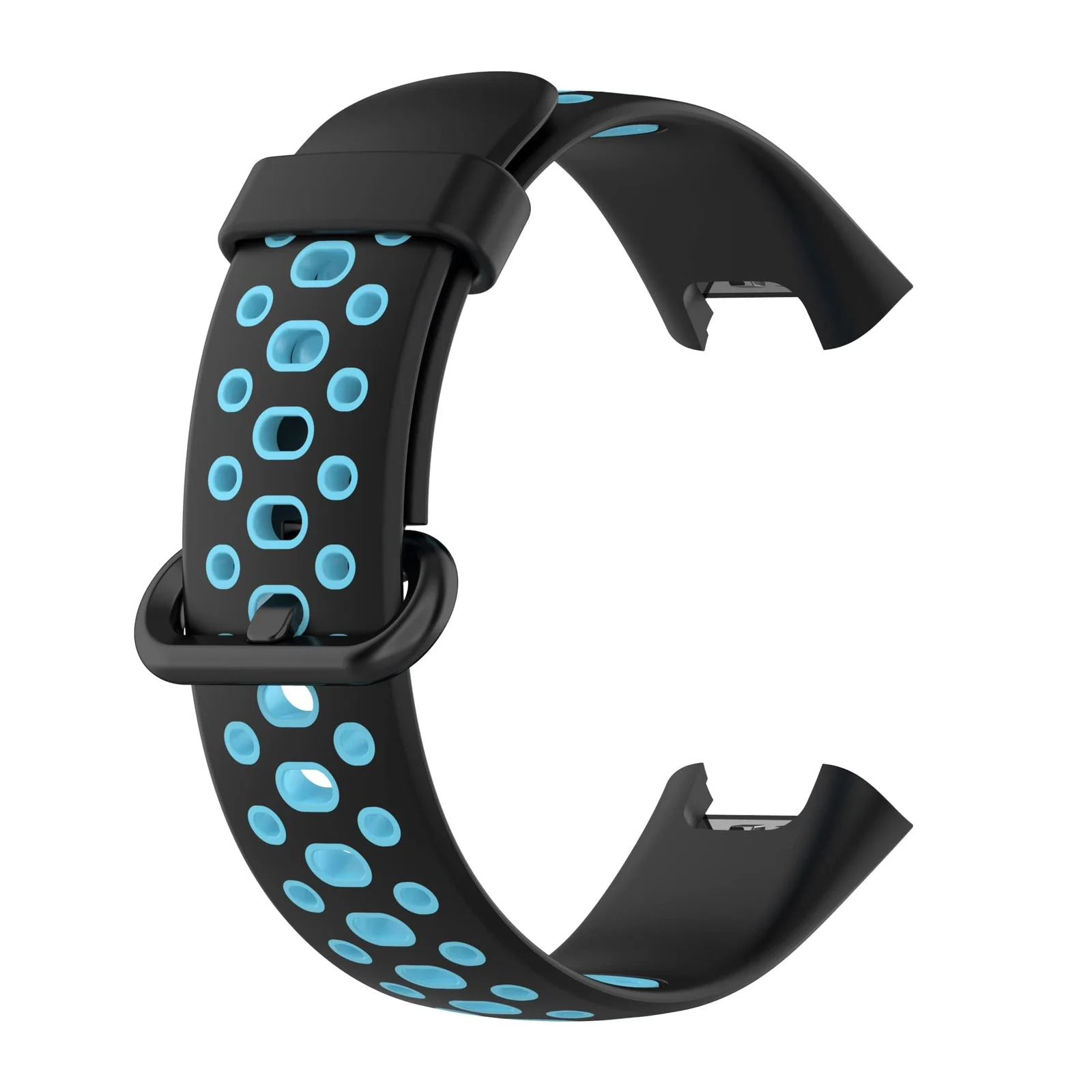 DL3 MOBILAK Strap Compatible with Xiaomi Redmi Watch 2 Lite/Poco Watch/Redmi Watch 2 / Horloge 2 Soft Replacement Sport Silicone Strap - Black Blue