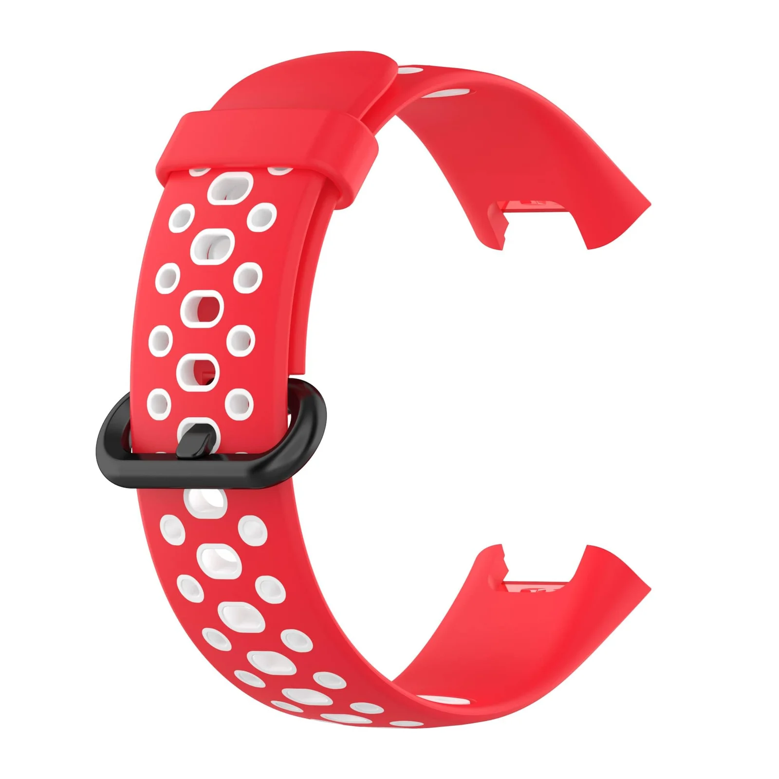 DL3 Mobilak Strap Compatible with Xiaomi Redmi Watch 2 Lite/Poco Watch/Redmi Watch 2 / Horloge 2 Soft Replacement Sport Silicone Strap - Red White