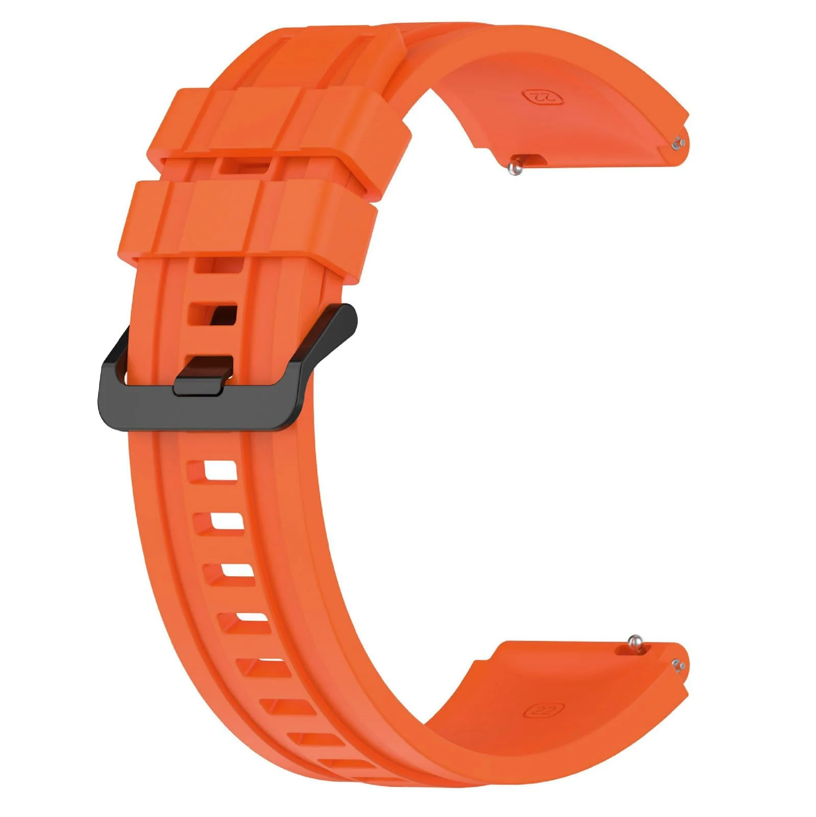 22MM Band Compatible with Huawei Watch GT7 GT6 GT5 GT4 46MM/Watch 4 3 Pro/GT7 GT6 GT5 GT4 Pro/Watch 4 3/GT3 46mm/GT2 46mm/GT 2e/GT Runner, 22MM Silicone Replacement Wristband Strap - Orange