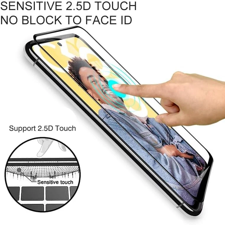DL3 Mobilak 5D Full Glass Screen Protector For Huawei Nova Y90 Black Frame - Clear