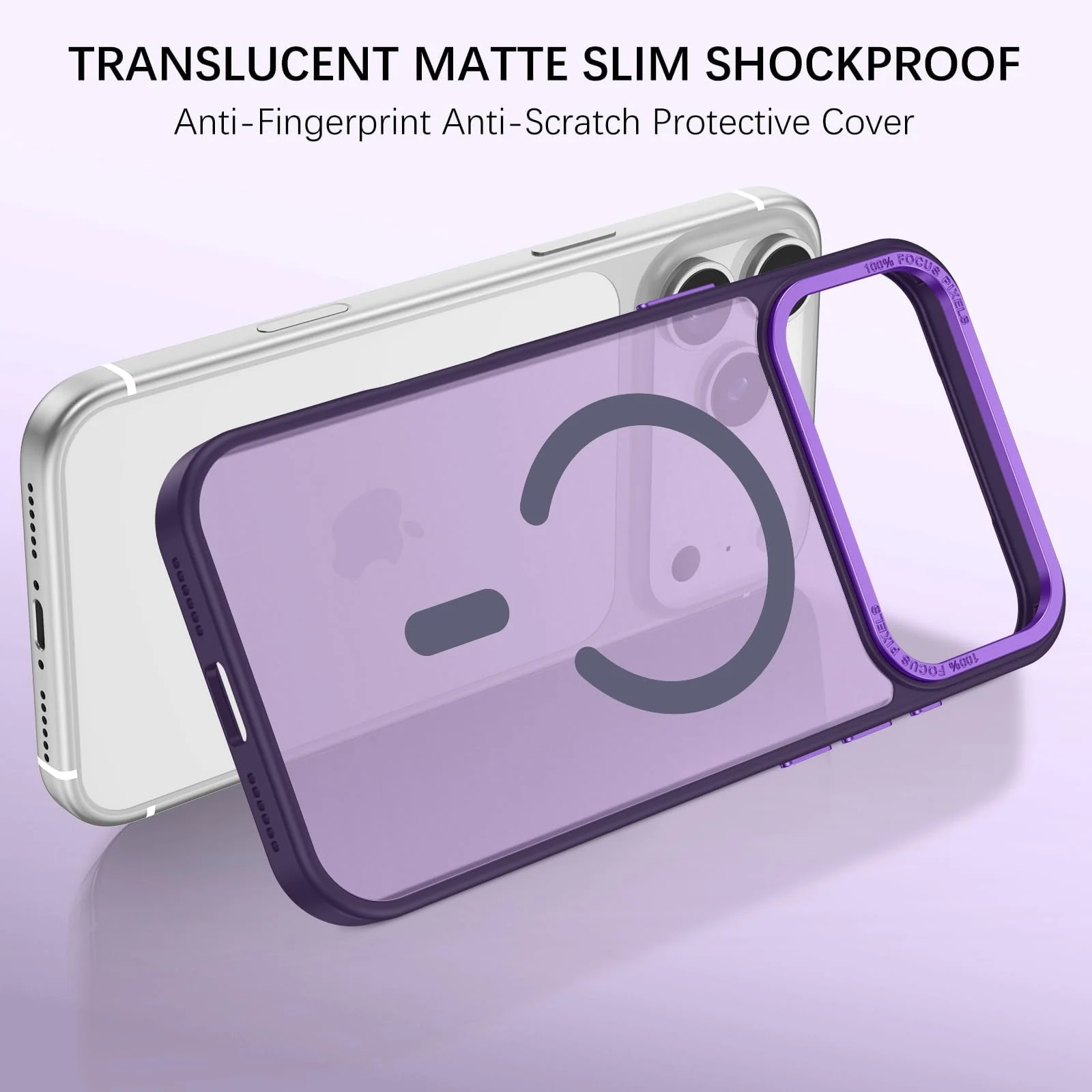 DL3 MOBILAK Protective Phone Case for Apple iPhone 18 Pro Max and 17 Pro Max - Purple