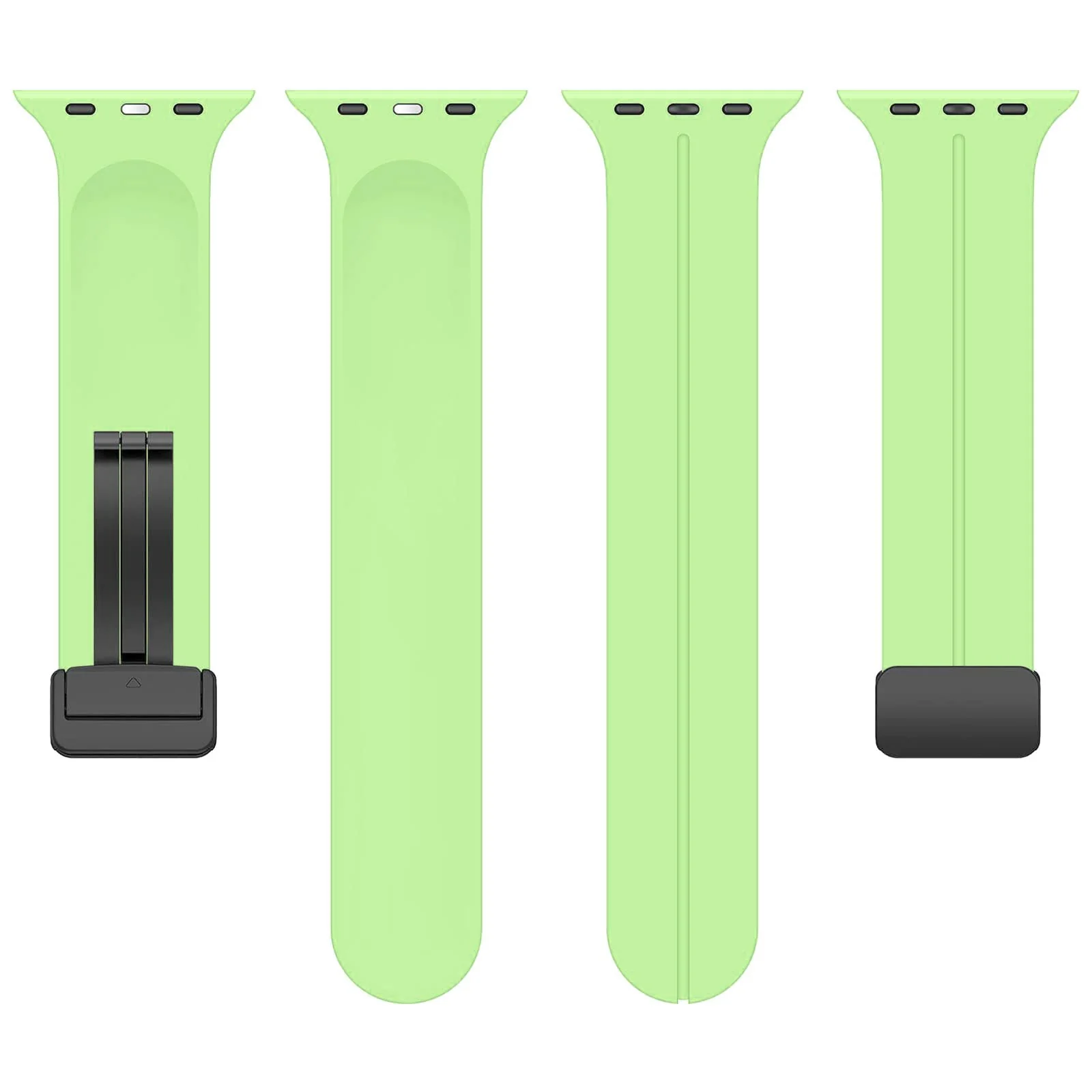 DL3 Mobilak Magnetic for Apple Watch Ultra Band 49mm 45mm 44mm 41mm 40mm 38mm 42mm, Soft Sport Silicone Replacement Wristband Strap for iwatch Series 9 8/7/6/5/4/3/2/SE (Lime, 38mm/40mm/41mm) - Lime