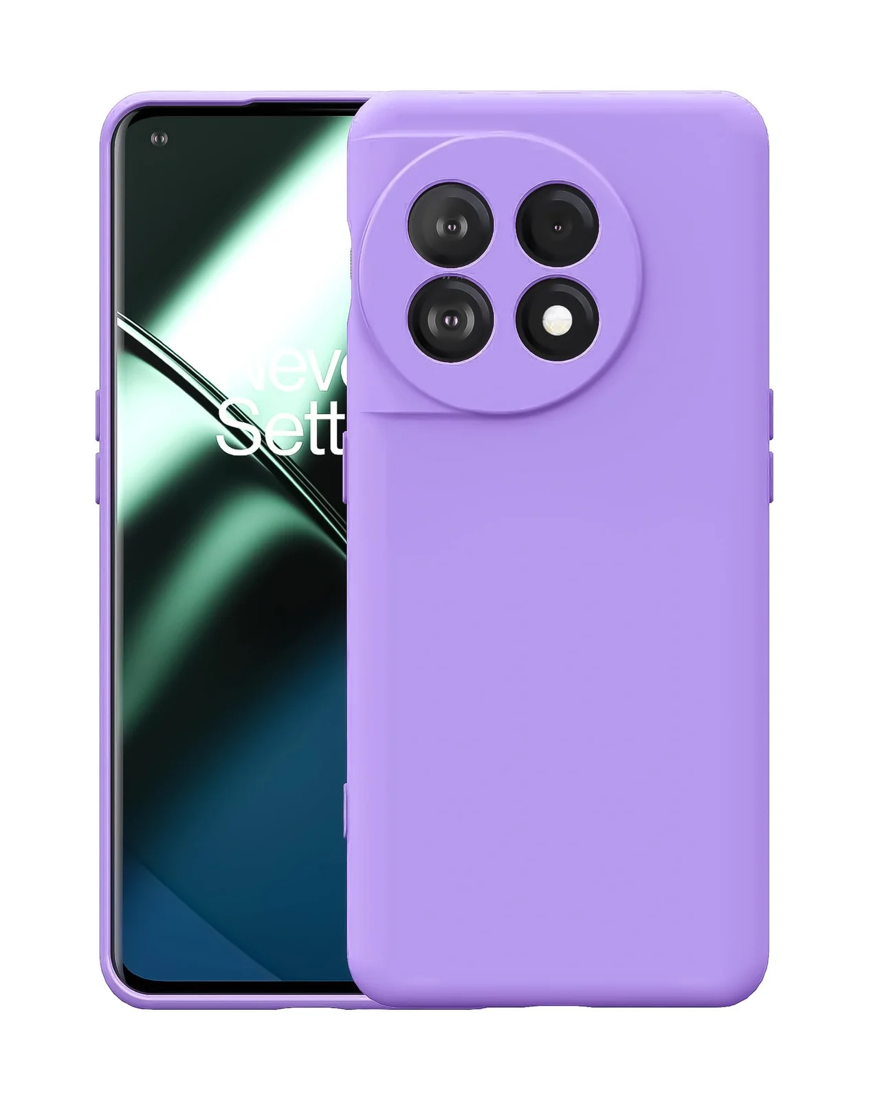 Dl3 Mobilak OnePlus 11R Case,Soft Flexible Silicone Gel Rubber Bumper Cover,Full Body Shockproof Protective Phone Case (Lavender)