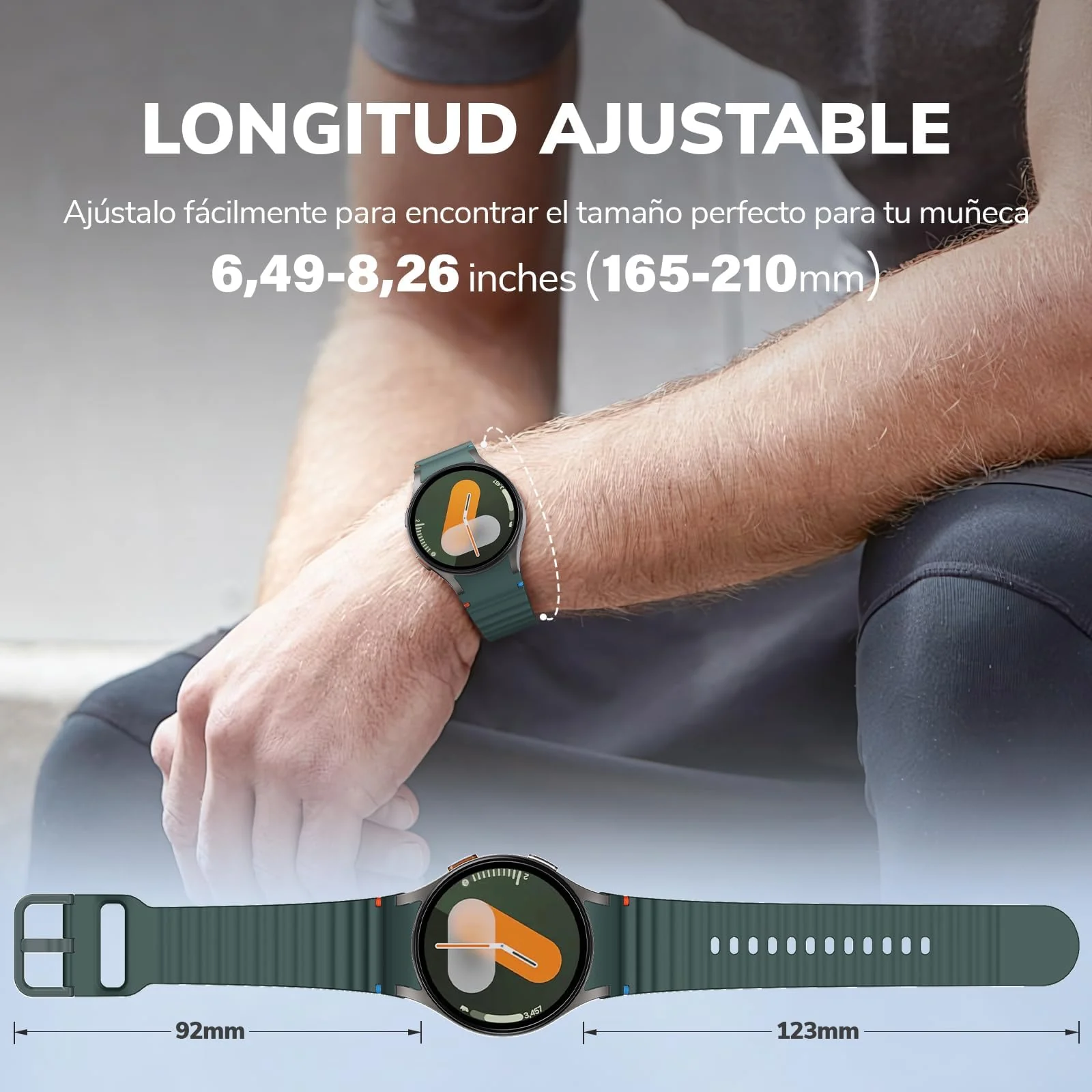 DL3 Mobilak Silicone Sport Band 22MM Strap For Xiaomi Redmi Watch 5 Actie/5 Lite/Samsung Galaxy Watch 3 45mm/Watch 46mm/Gear S3/Huawei watch GT5 GT4 GT3 GT2 GT 46MM/GT2E/GT3 Pro GT 5 Pro - Olive