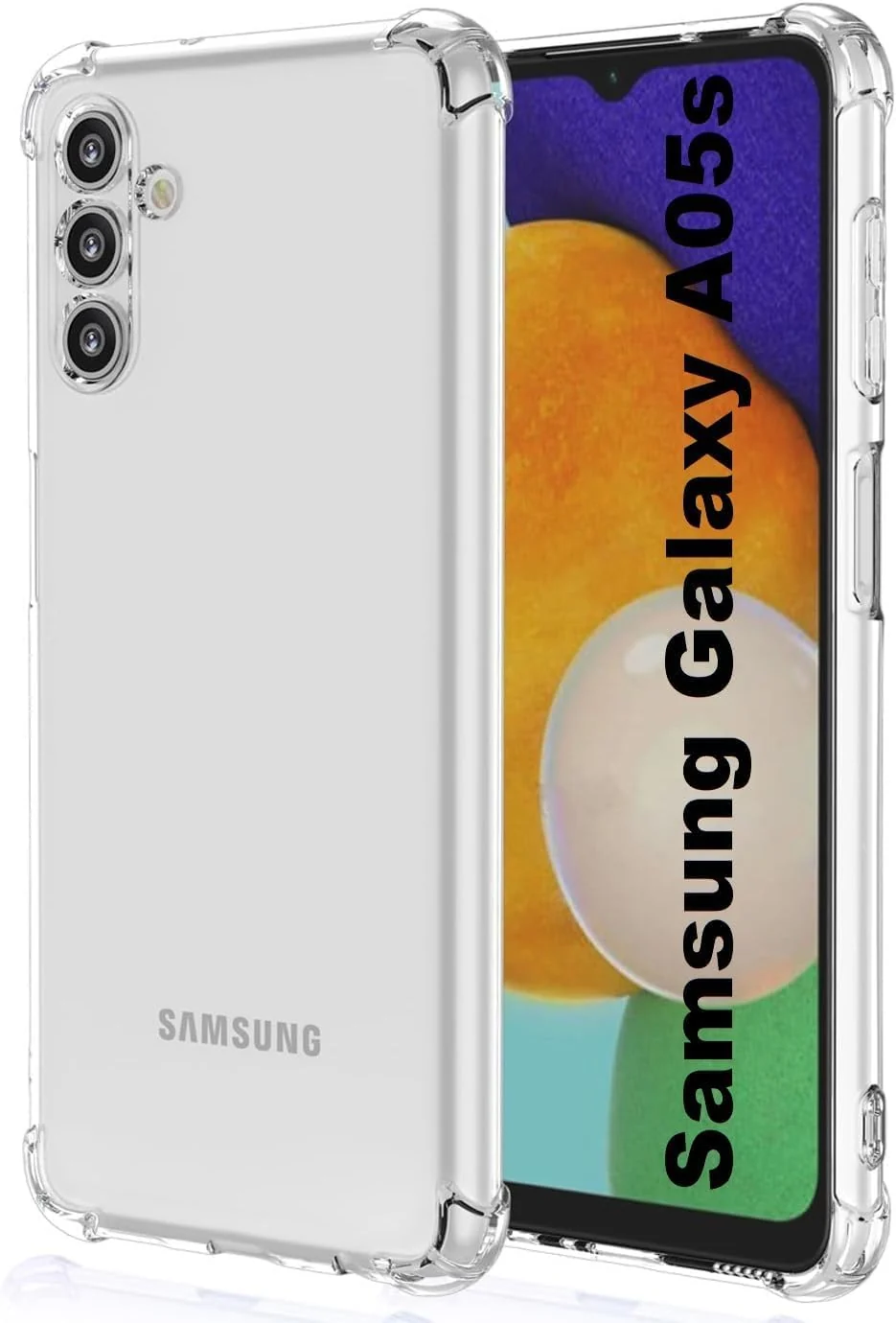 DL3 Mobilak Clear TPU Protective Case for Samsung Galaxy A05S with Camera Protection and Shockproof Design - Clear