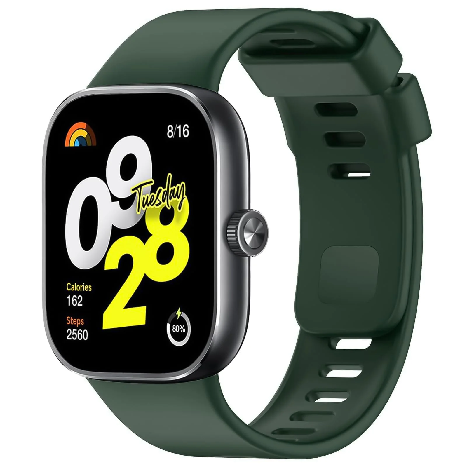 DL3 Mobilak Bracelet Compatible with Xiaomi Redmi Watch 6/5/4 / Xiaomi Smart Band 10 Pro/9 Pro/8 Pro, Soft TPU Replacement Strap Sports, Strap for Men and Women - Dark Green
