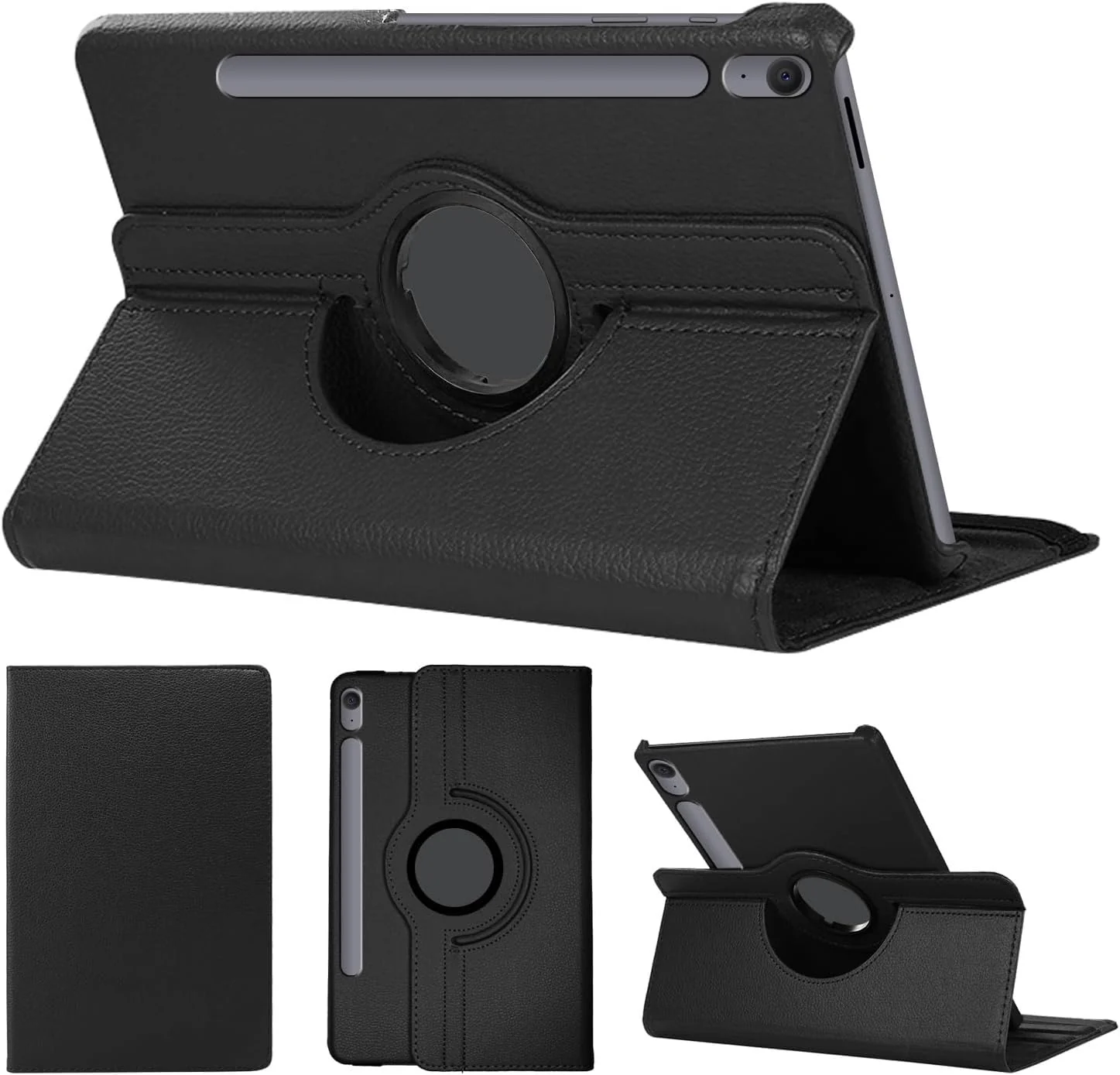 DL3 Mobilak Protective Cover for Samsung Galaxy Tab S10 FE Plus 13.1 Inch 2025 (SM-X620/X626), 360° Rotatable Smart Stand, Leather Folio Flip Cover with Multi-Angle Viewing, Auto Wake Sleep