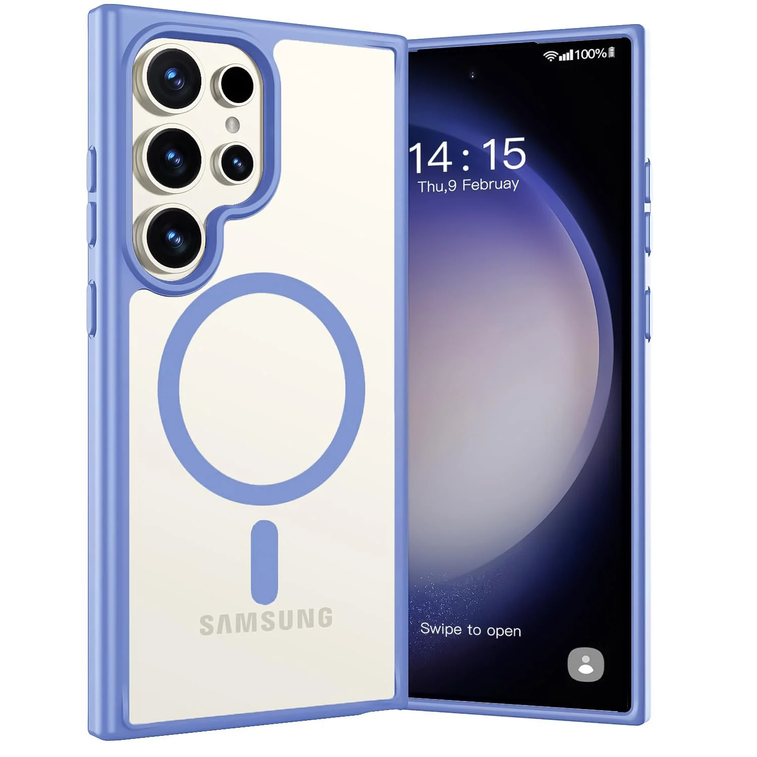 Samsung Galaxy S24 Ultra Case — DL3 Mobilak Clear TPU Case for Samsung Galaxy S24 Ultra, Compatible with MagSafe accessories, Camera protection, Shock-absorbing protection